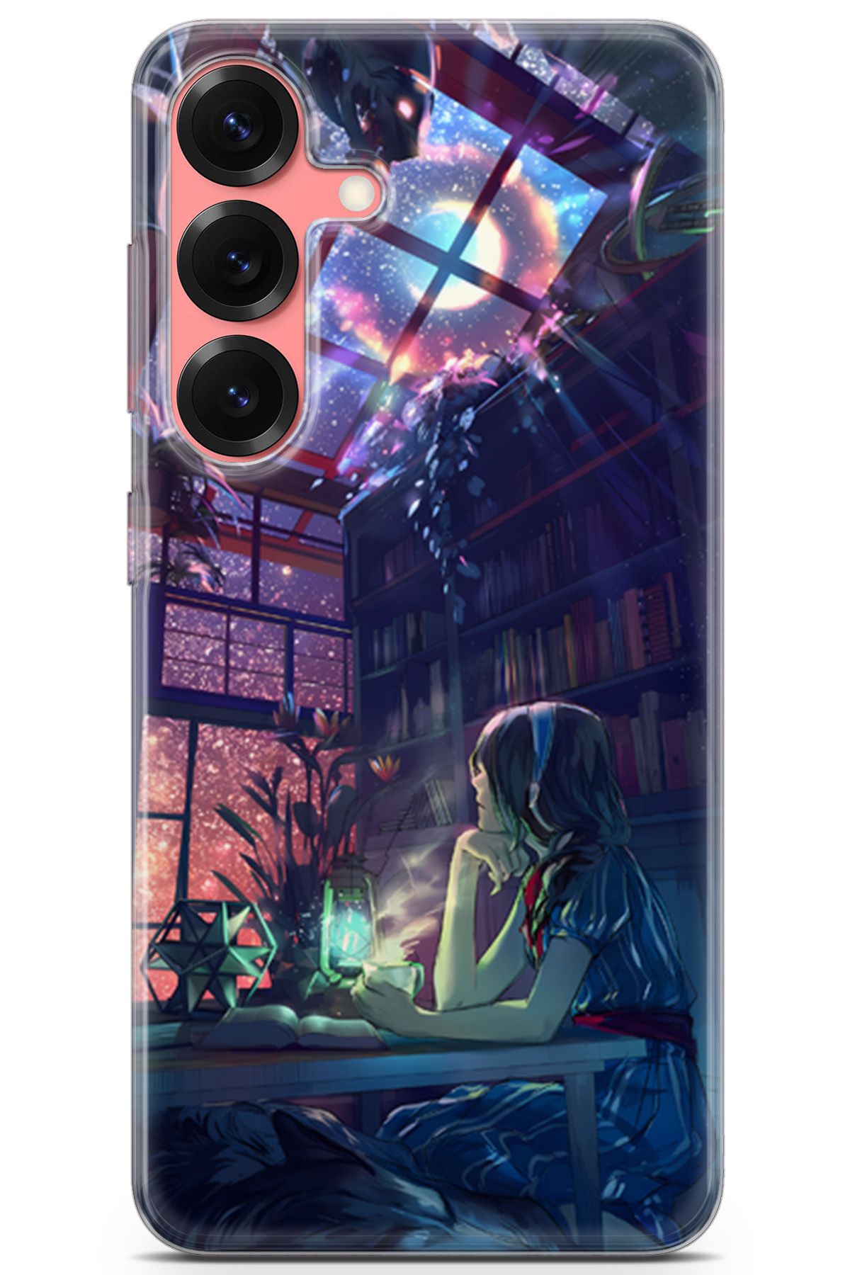 Uvilda Samsung Galaxy S25 uyumlu Girls 16 Renkli Tasarım Sihirli Barınak