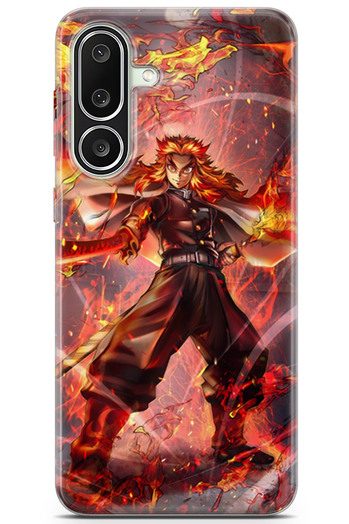 Kordilya Samsung Galaxy M56 uyumlu Manga 40 HD Desenli Kyojuro Rengoku Slayer