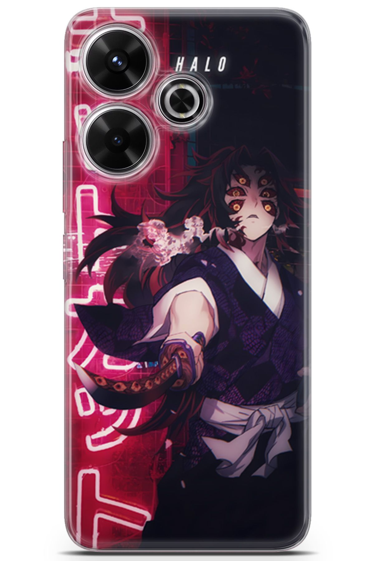 Kordilya Xiaomi Redmi 13 uyumlu Manga 27 HD Desen Kokushibou Demon