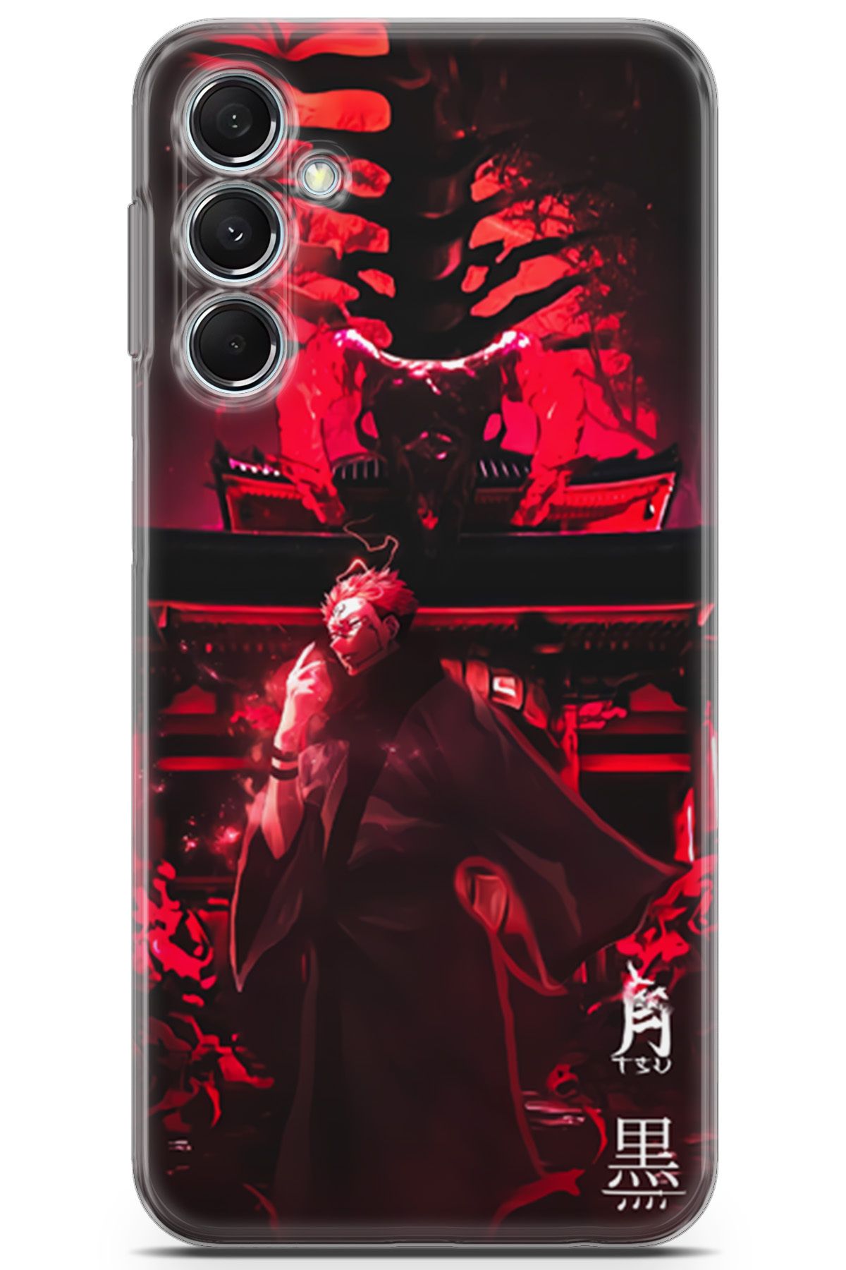 Uvilda Samsung Galaxy M34 uyumlu Anime 11 Koruyucu Kılıf Jujutsu Kaisen Ryomen Sukuna