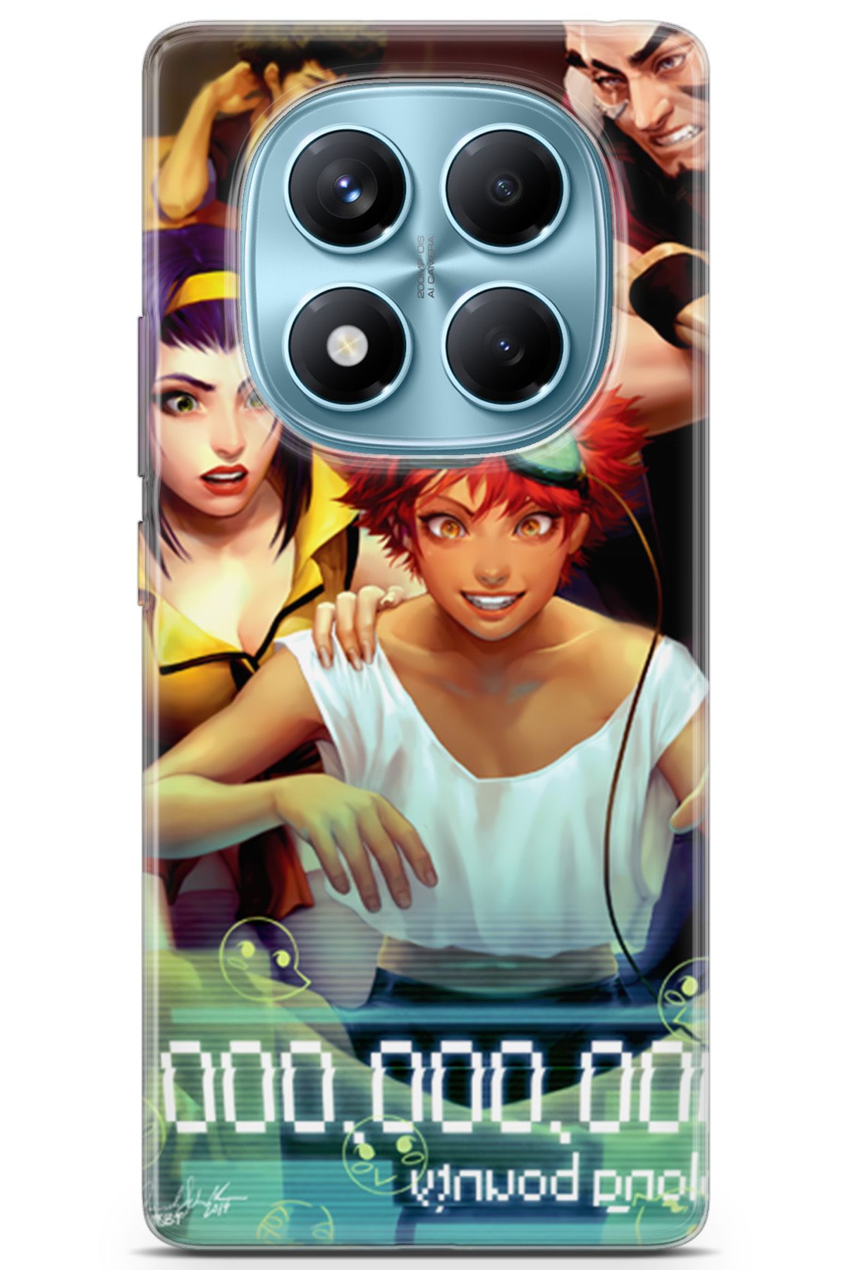 Kordilya Xiaomi Redmi Note 14 Pro 4G uyumlu Manga 37 UV Tasarım Amanda Schank Cowboy
