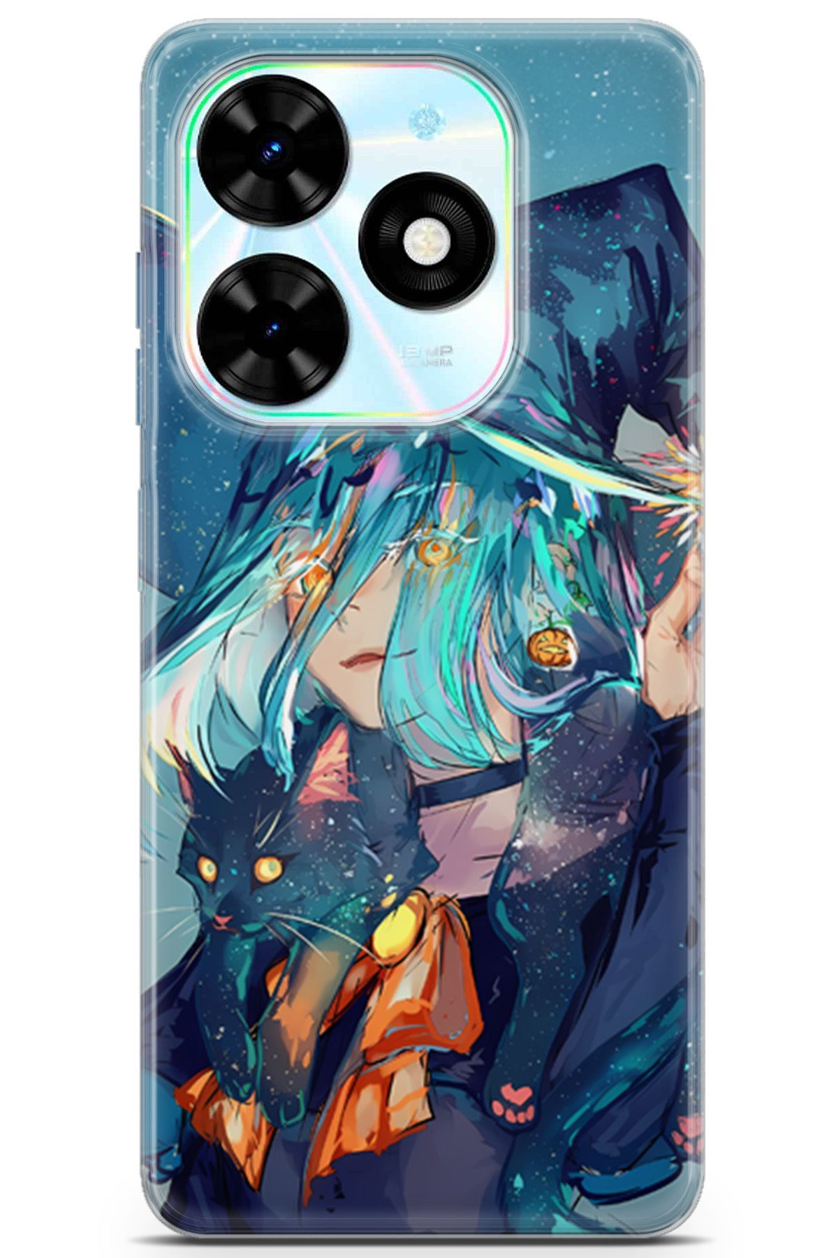 Uvilda Tecno Spark GO 2024 uyumlu Girls 3 HD Tasarım Şirin Cadı