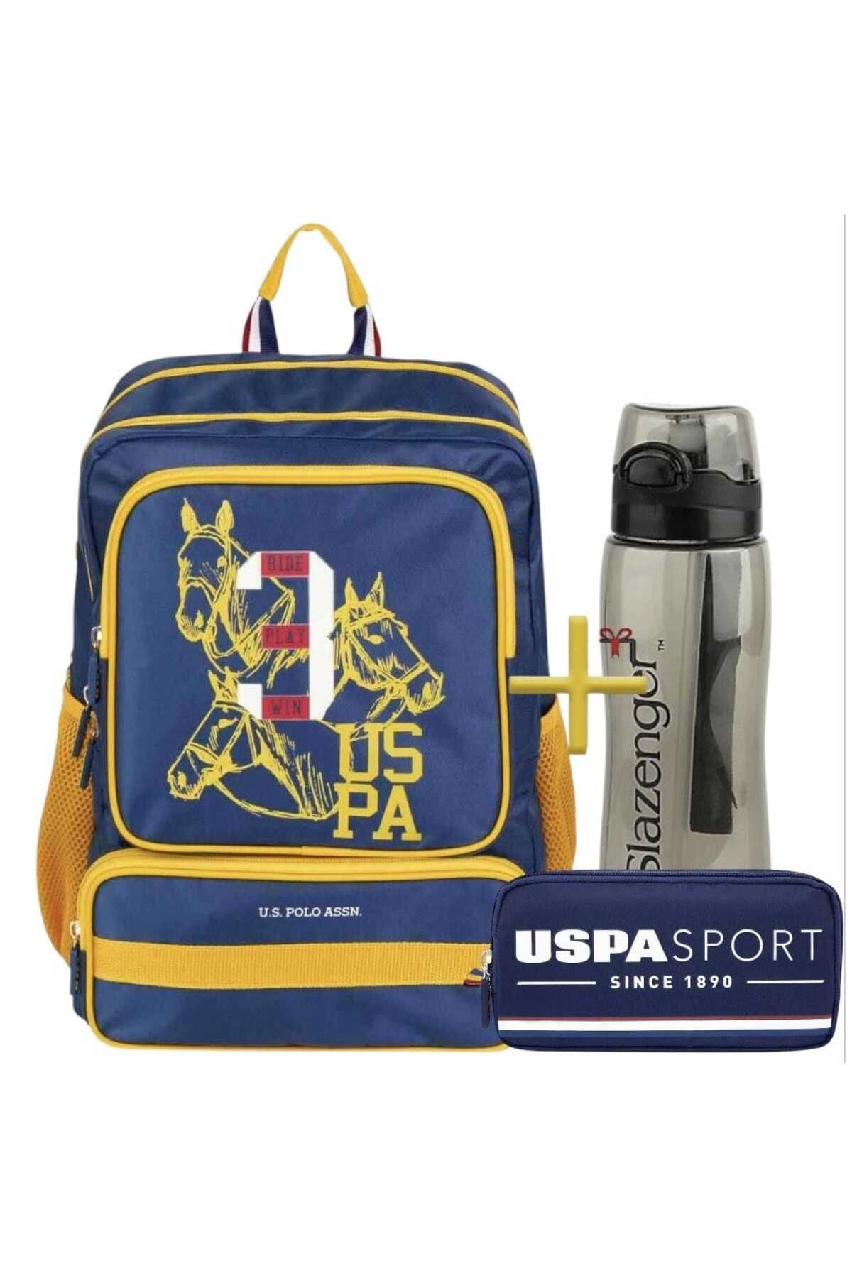 U.S. Polo Assn. U.s. Polo Okul Sırt Çantası , Kalem Çantası - Lisanslı Suluk Matara Hediye