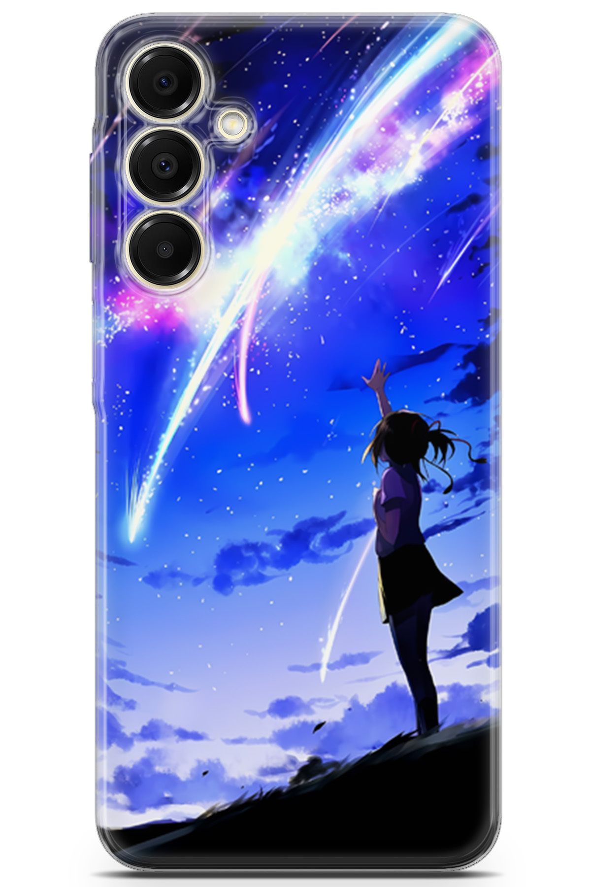 Uvilda Samsung Galaxy A16 uyumlu Girls 13 Telefon Kabı Yıldızlar ve Genç Kız