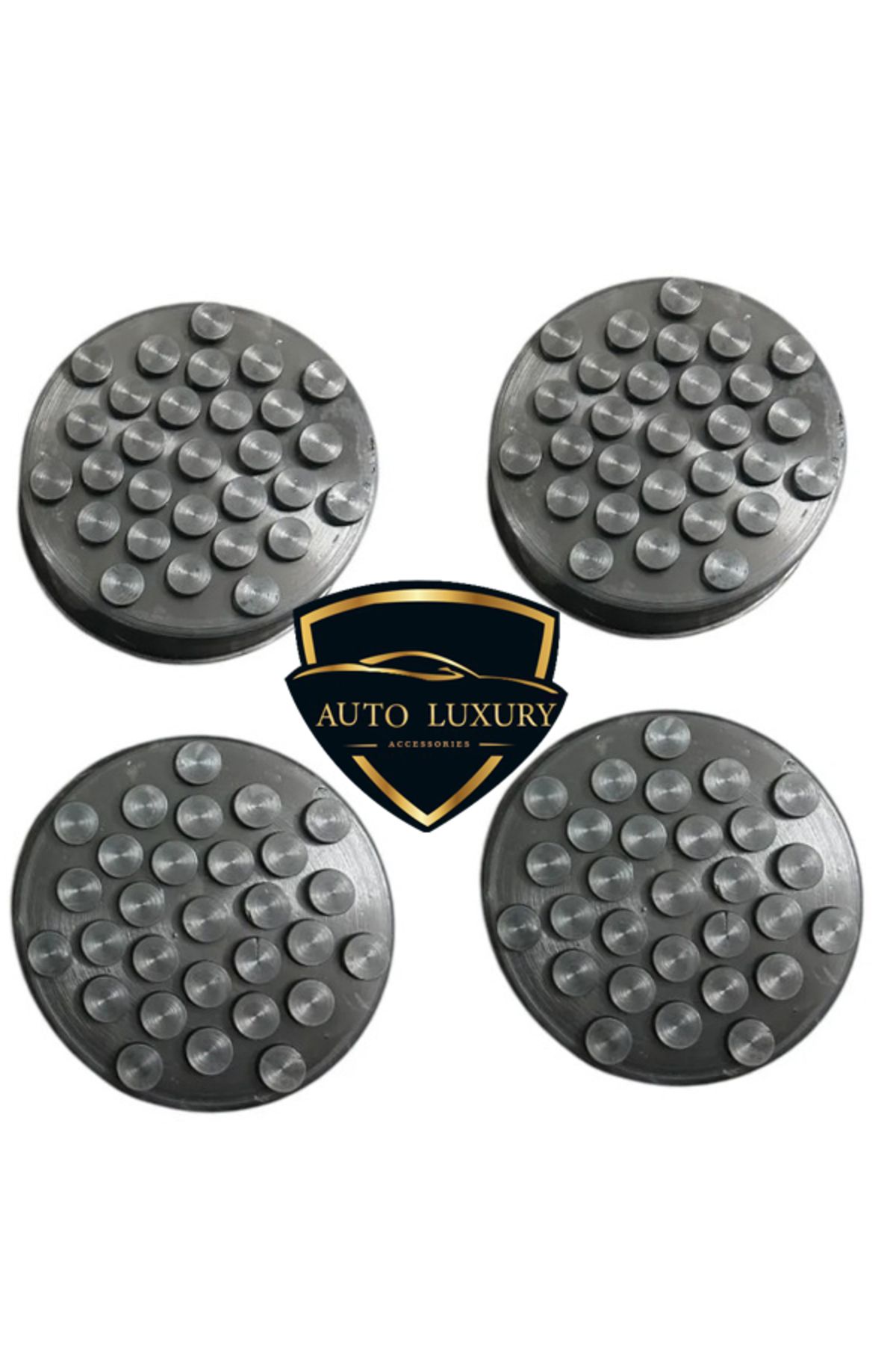 AUTO LUXURY Demirli Lift takozu kauçuk lift pabucu kaldıraç lastiği 4 adet 115 mm.