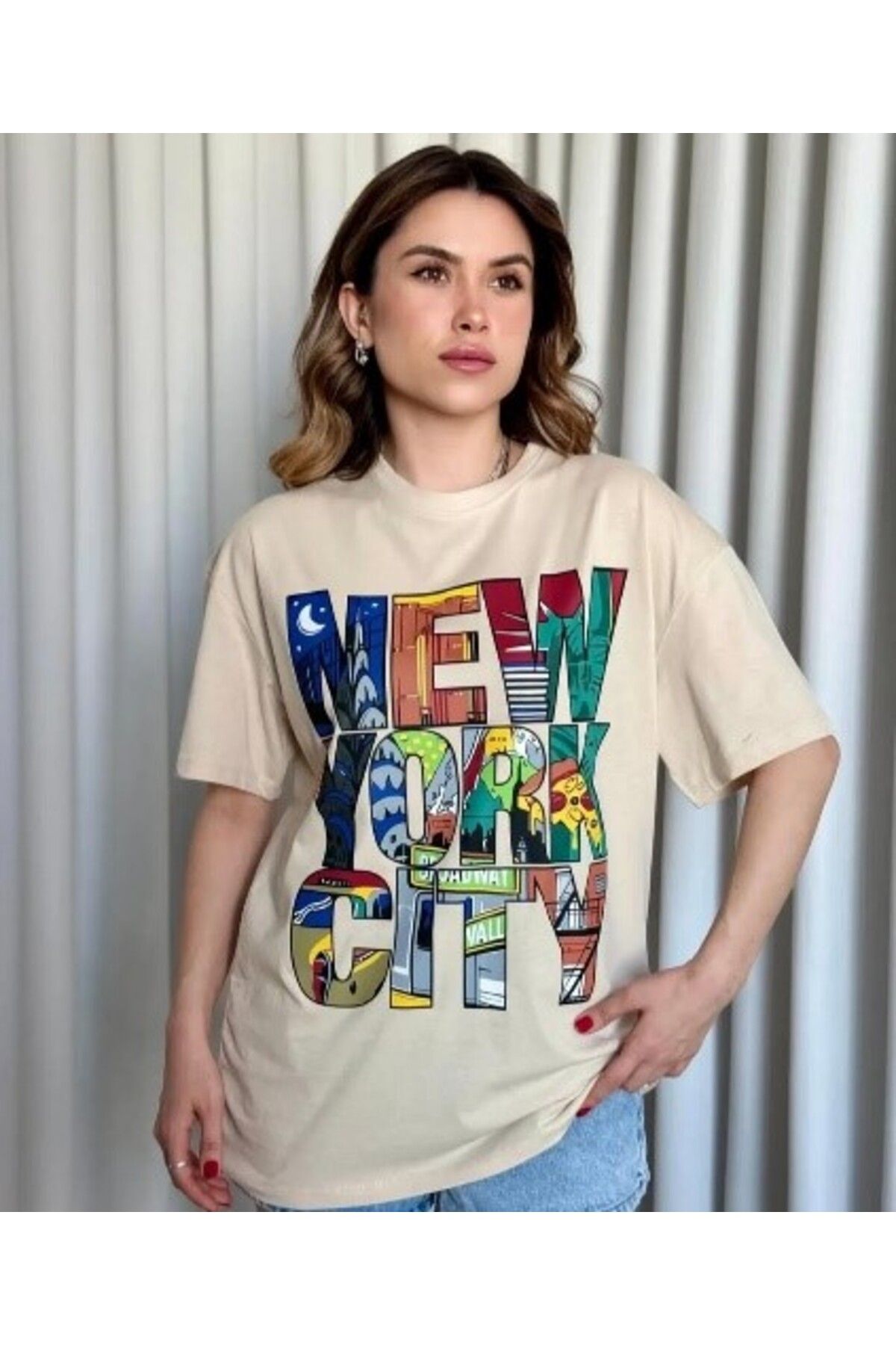 RENK RENK OUTLET YL101 NEW YORK CITY BSK TSHIRT