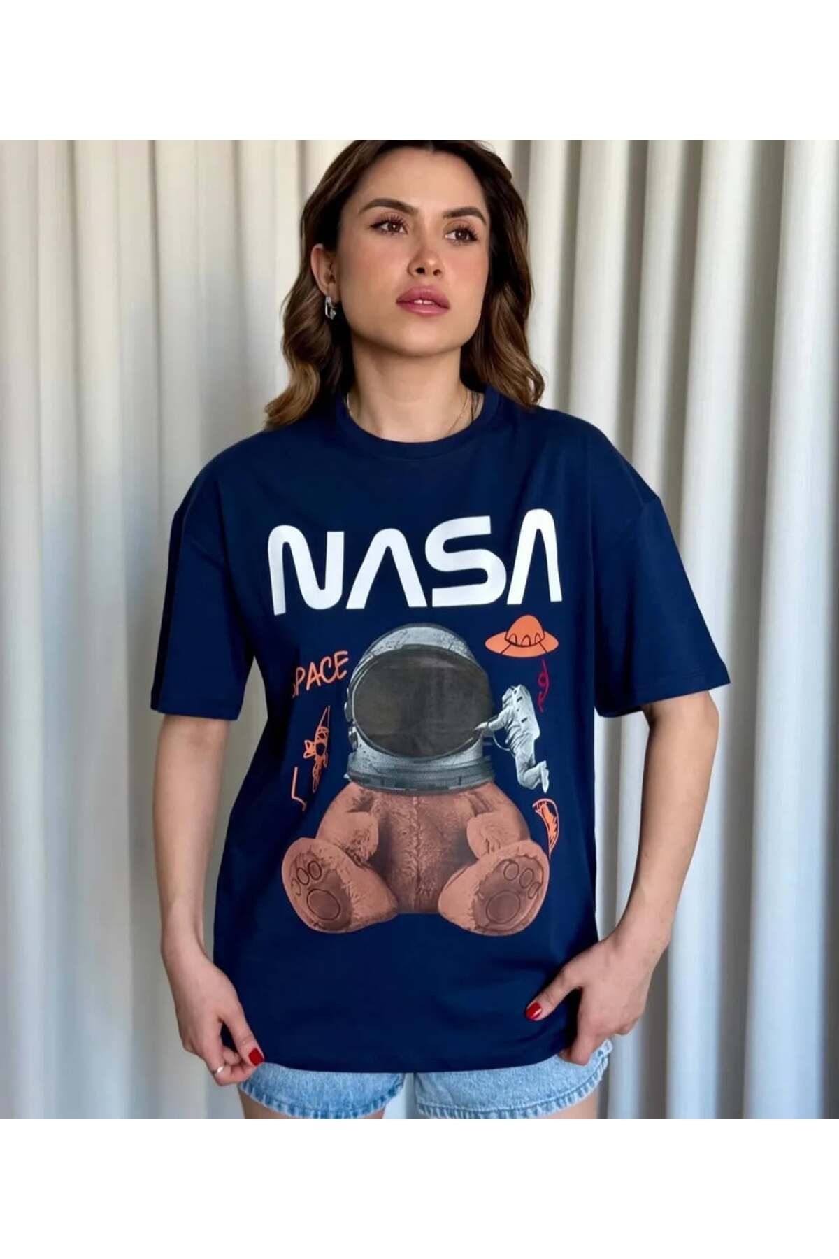 RENK RENK OUTLET YL97 NASA SPACE BSK TSHIRT