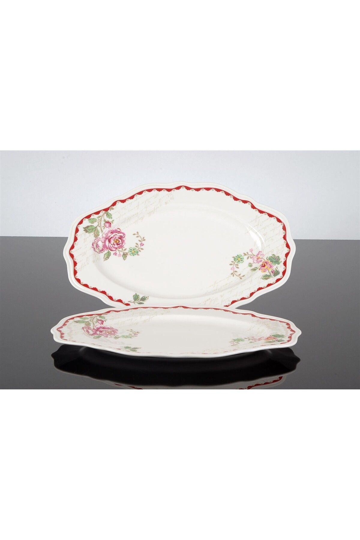 Mikasa Moor French Rose 2'li Oval Servis Tabağı