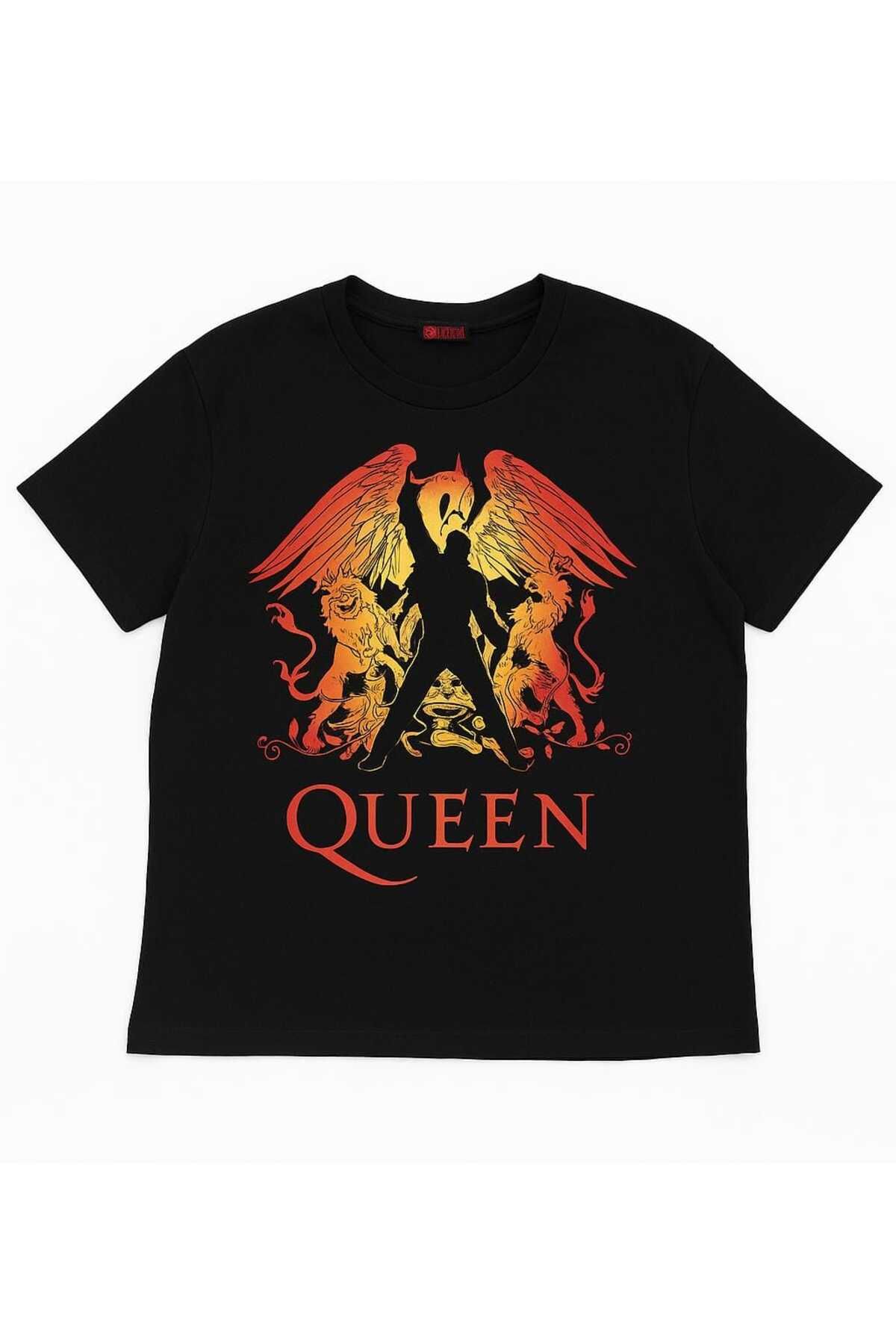 Atlantis Queen baskılı t-shirt