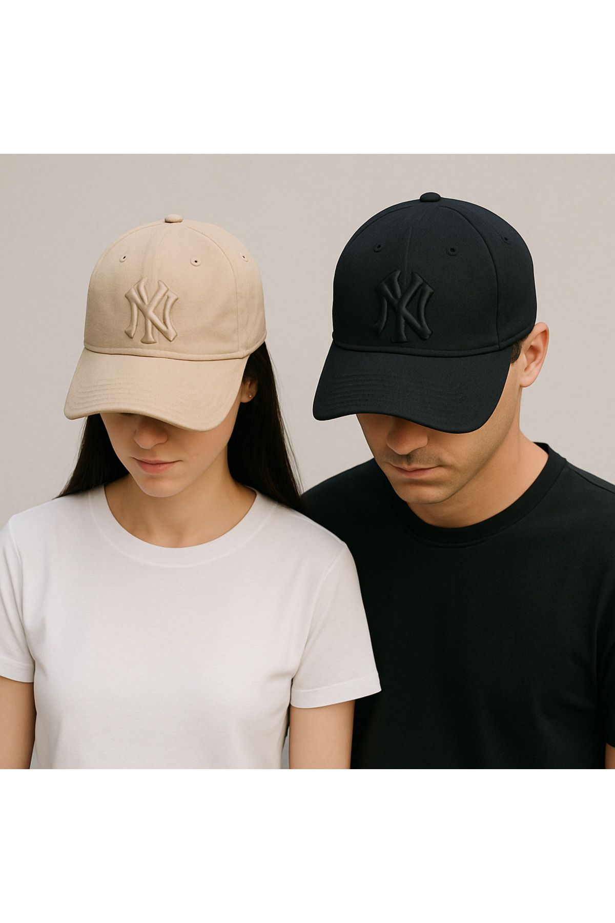 SFCOLLECTION Unisex Spor Şapka Ny New York 2’li Set Şapka