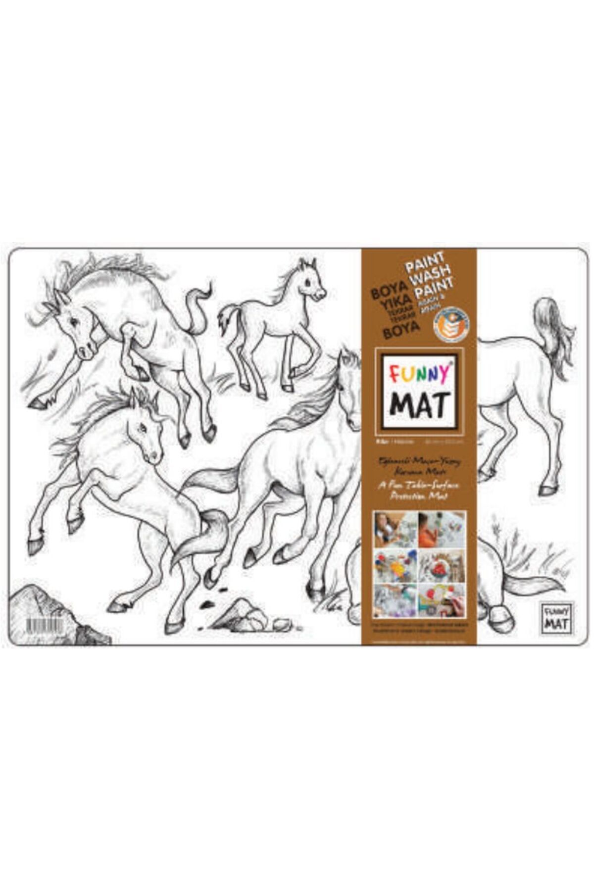 Destek Yayınları Funny Mat Atlar 335x48cm