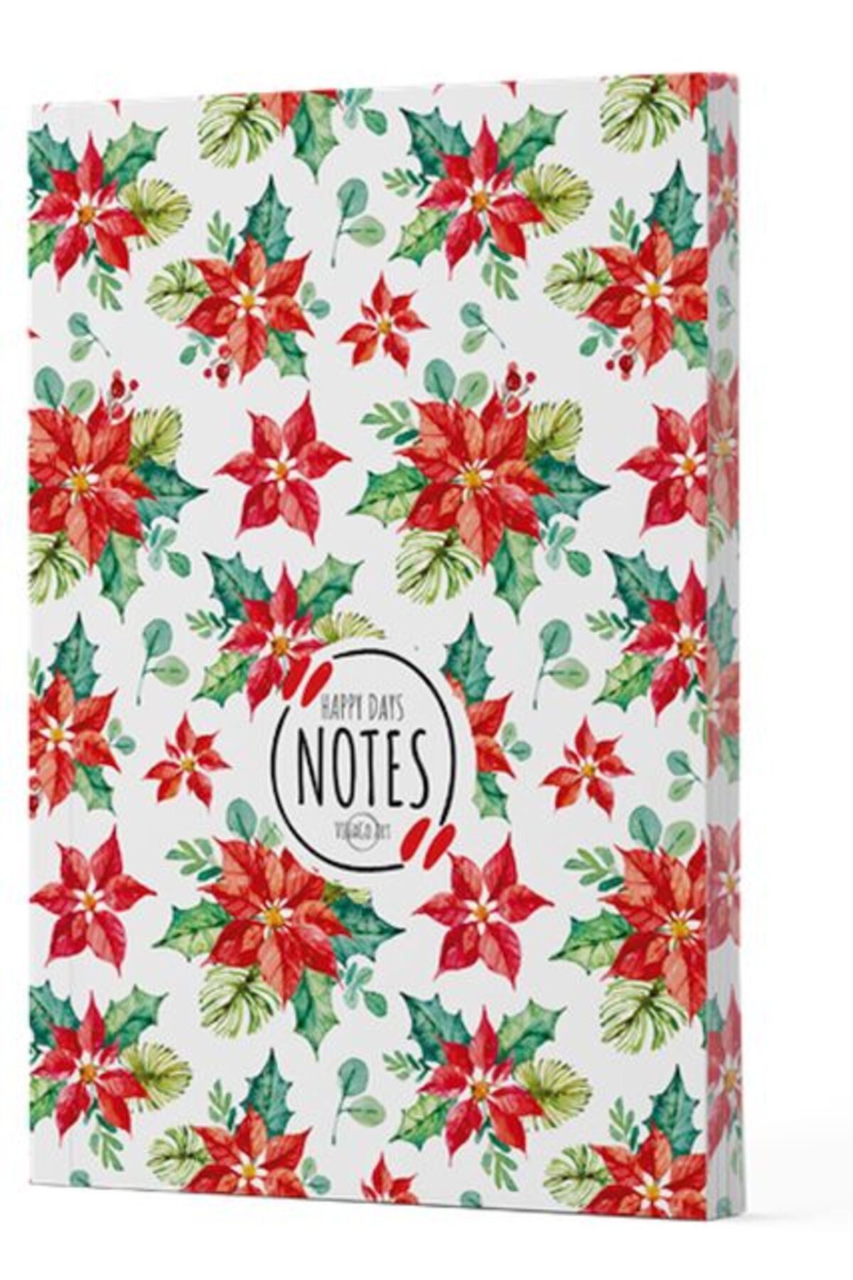 Destek Yayınları Yılbaşı 6 Yan Boyamalı Çizgili Defter