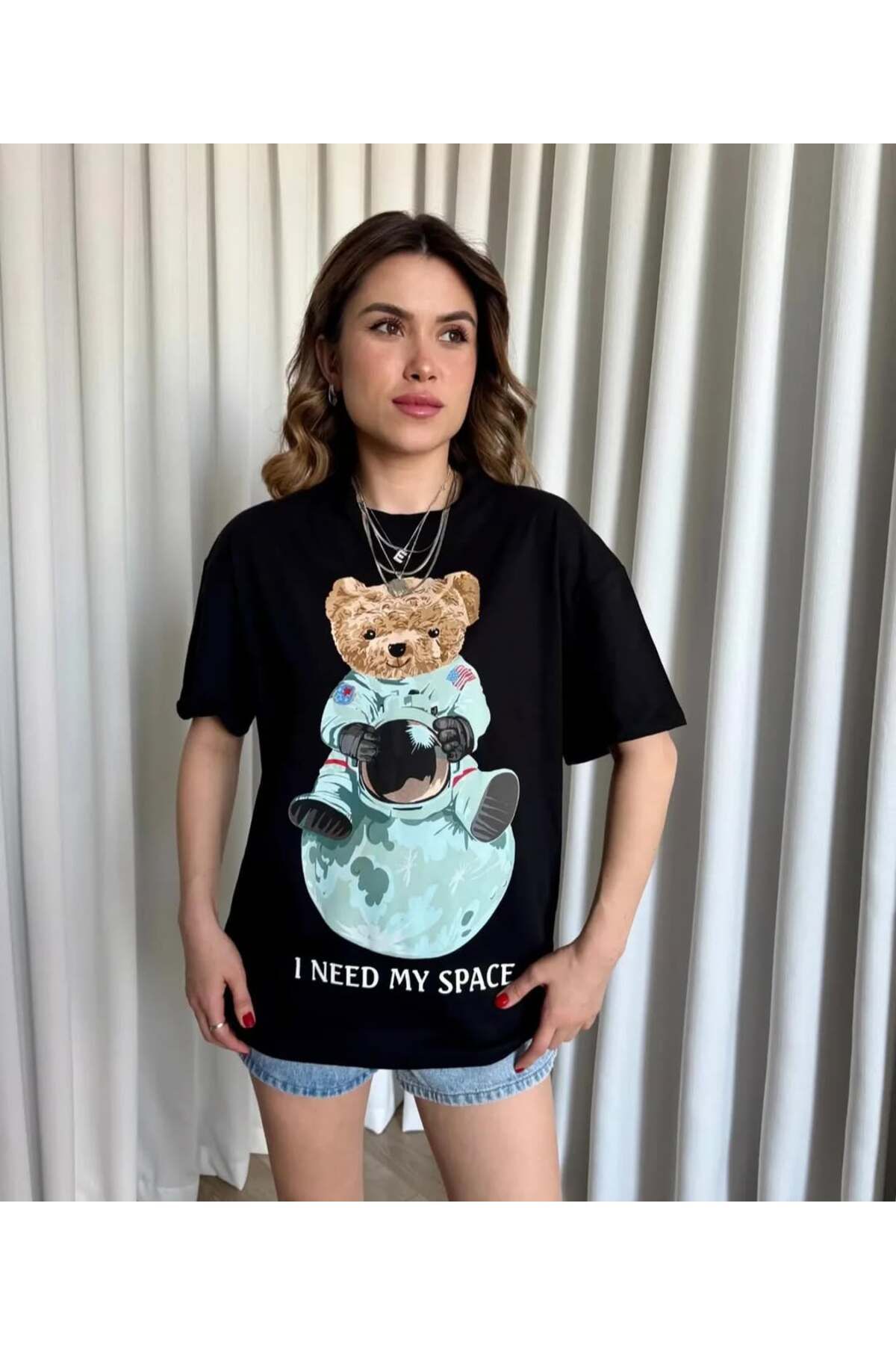 RENK RENK OUTLET YL110 I NEED MY SPACE BSK TSHIRT