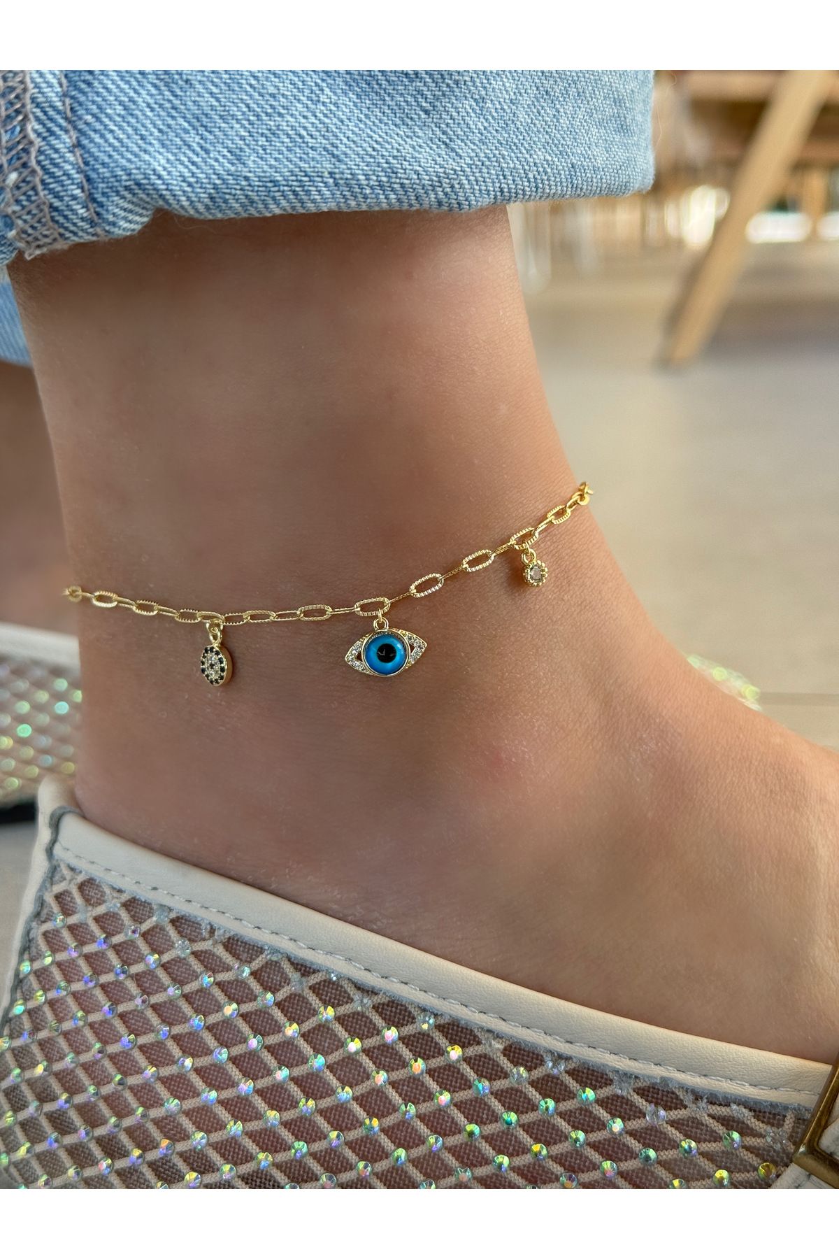 HeyYou Jewelry Göz çoklu halhal