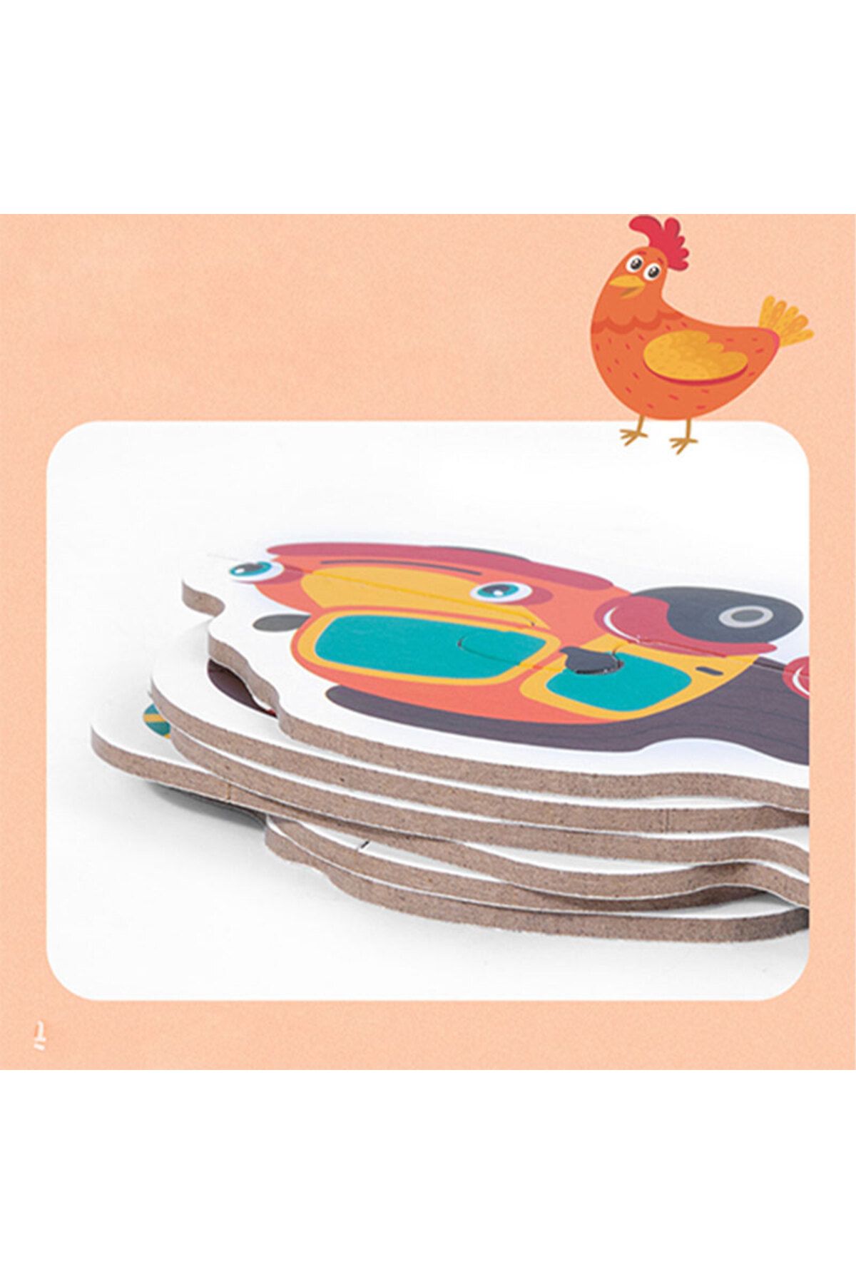 Generic-Educational puzzle set for children in the form of fruits and vegetables kt-071 6