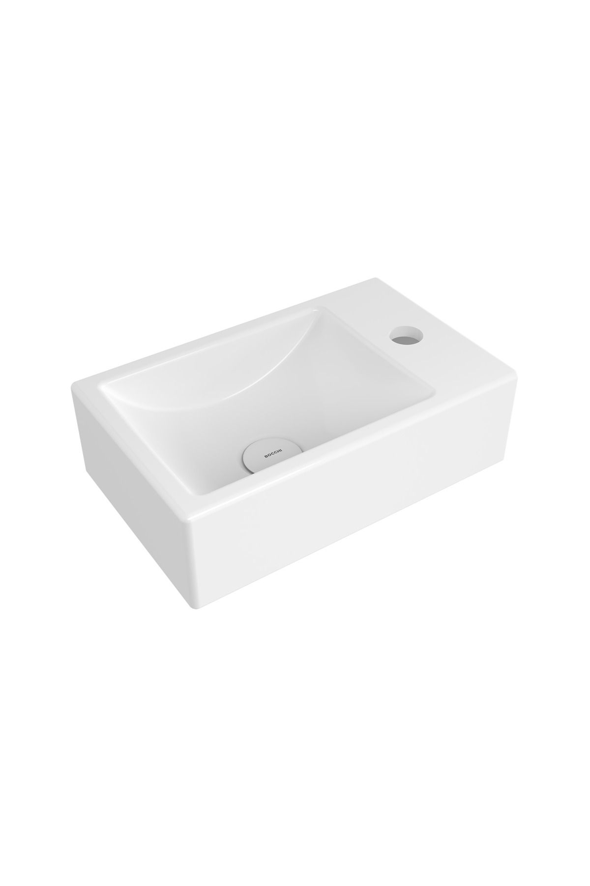 Bocchi Milano Dar Sağ Lavabo Parlak Beyaz 1419-001-0126