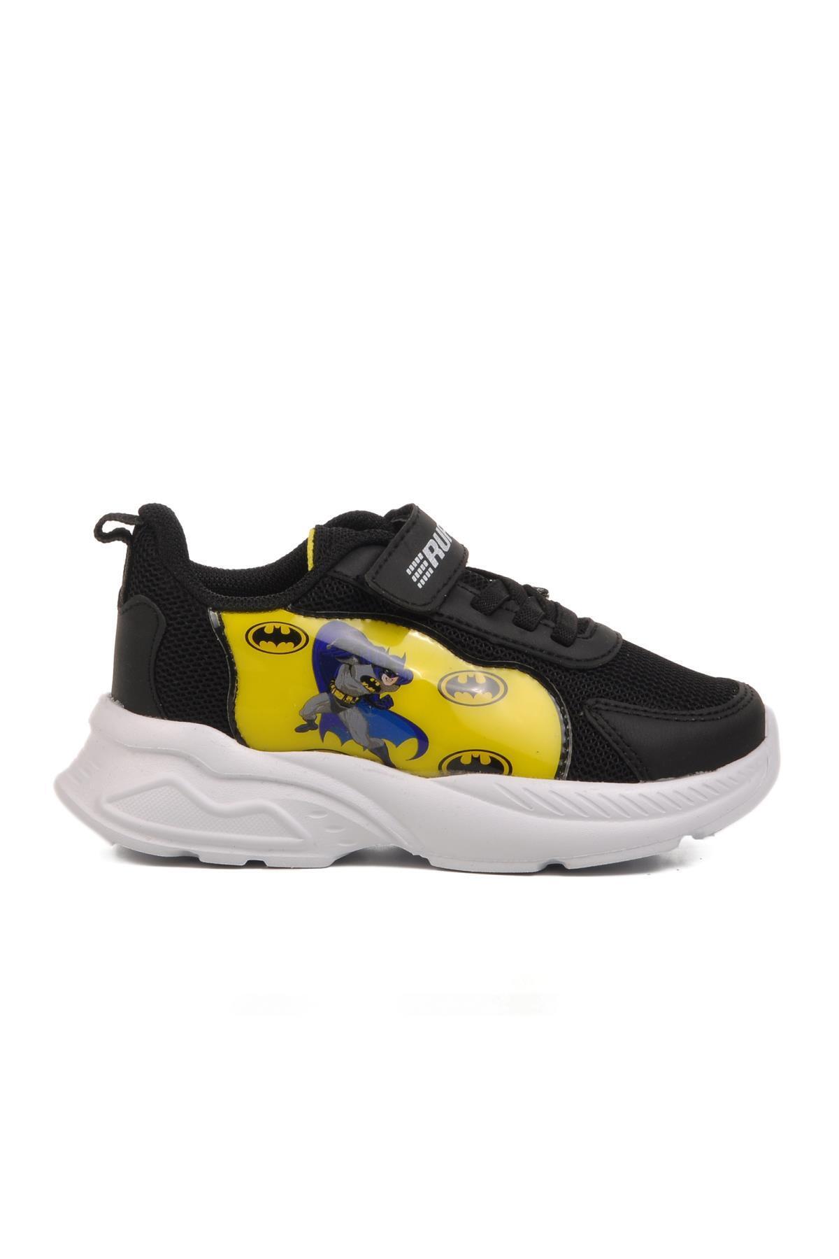 WALKWAY-Black-Yellow Children's Sports Shoes Ruffon 2340 P 3