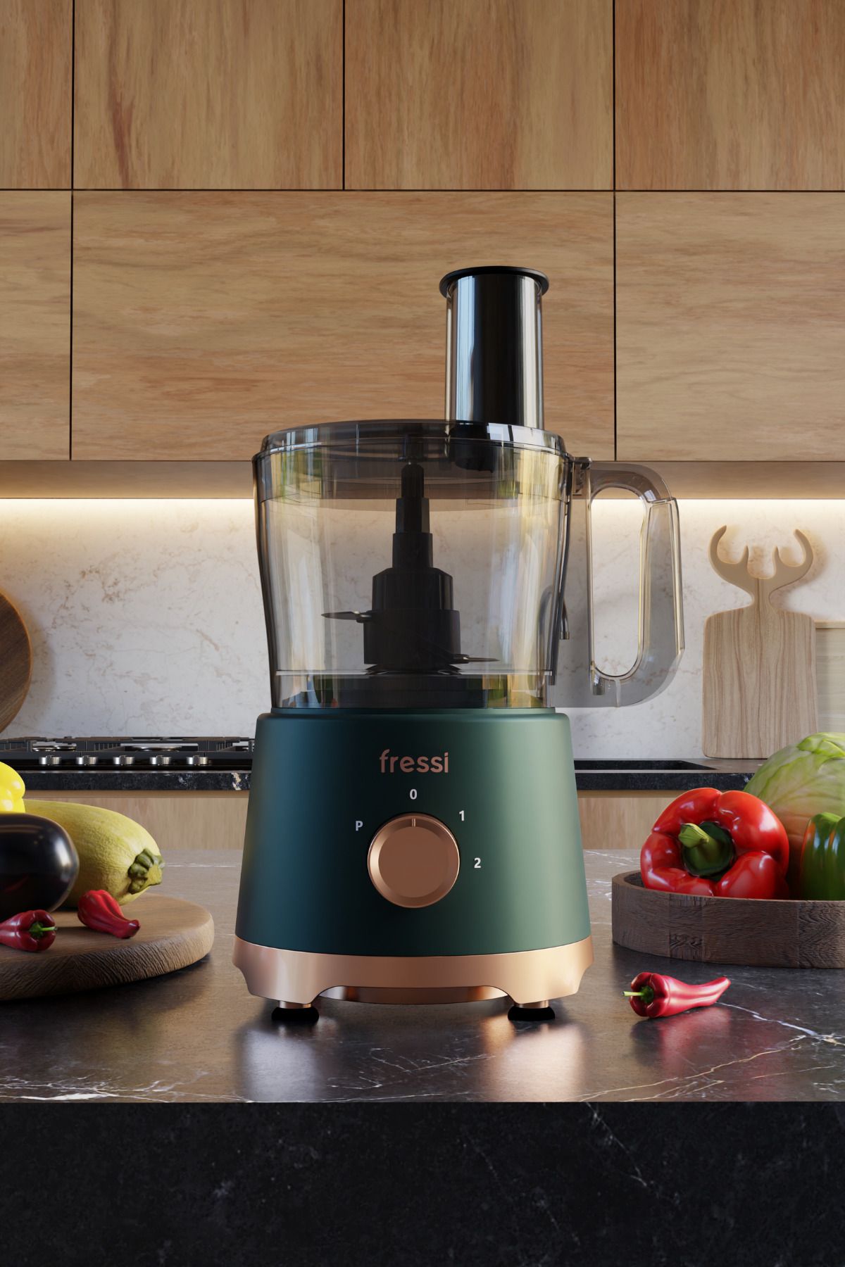 Fressi Power Blender Seti Mutfak Robotu Salata Doğrayıcı 2,5L 1200W FR-PBL02 Armonia