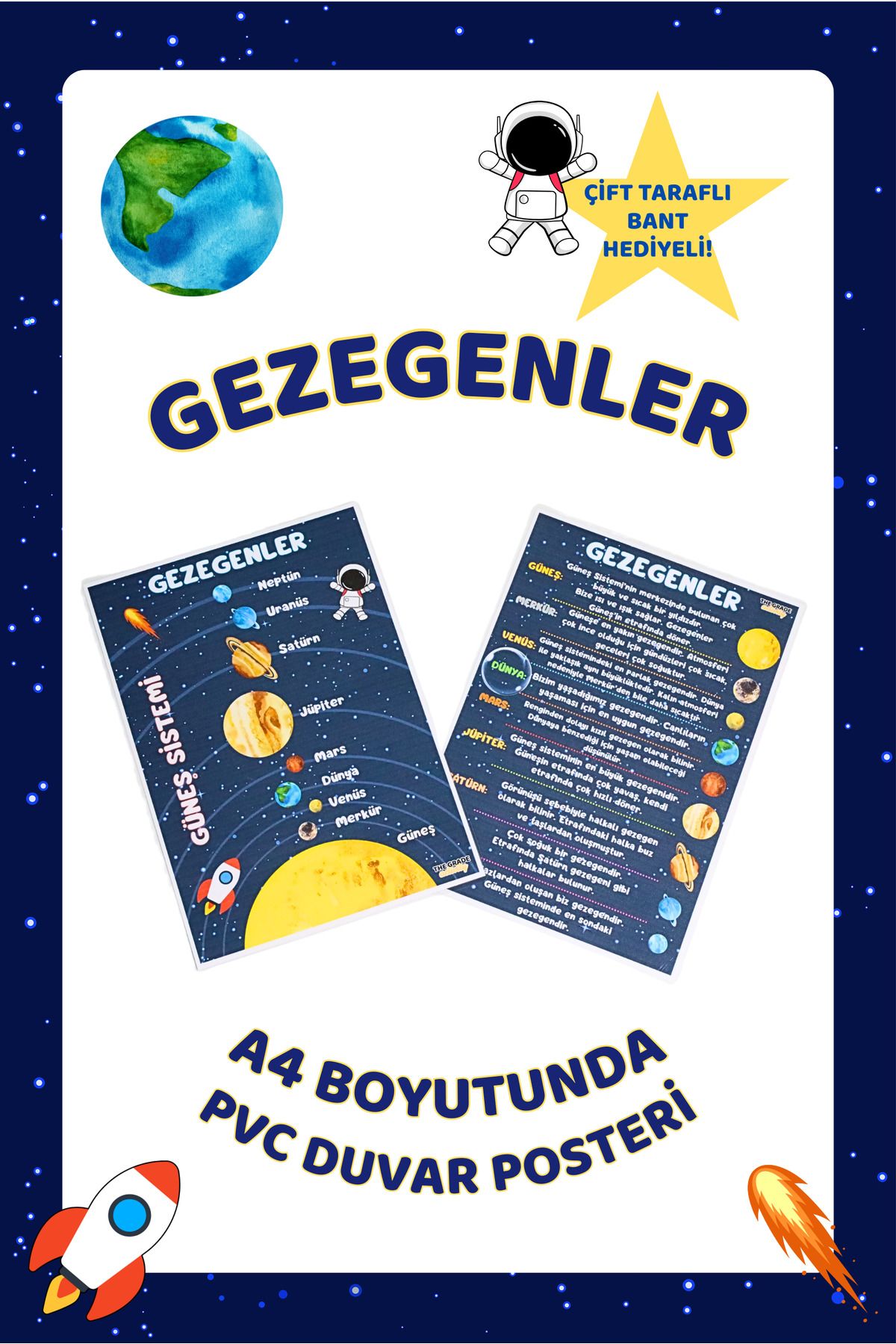 The Grade Güneş sistemi Gezegenler seti eğitici set çocuk aktiviteleri eğitici oyuncak okul öncesi eğitim