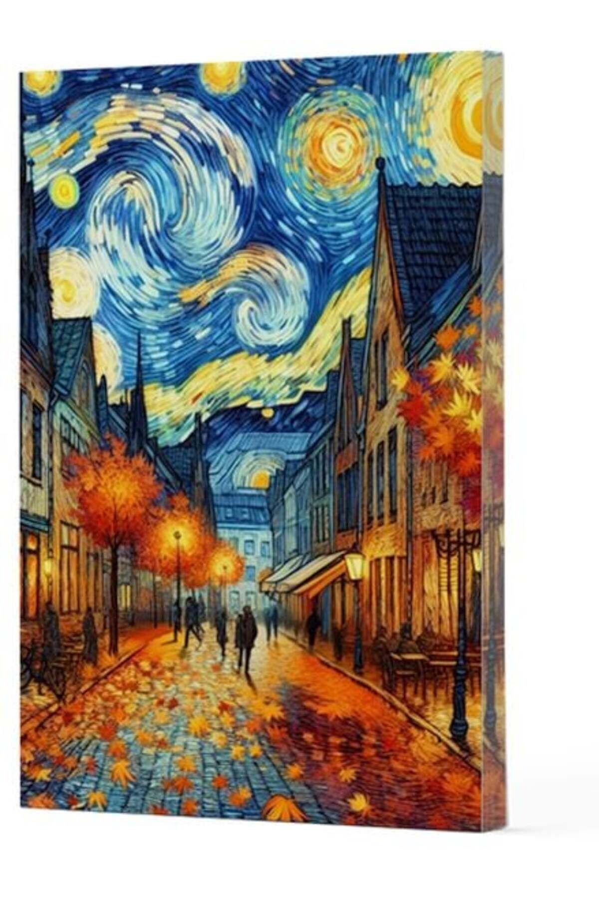 Destek Yayınları Van Gogh 3 Sokak Çizgili Yan Boyamalı Defter