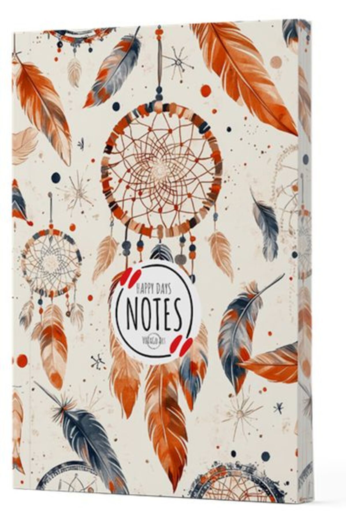 Destek Yayınları Tüy 5 Yan Boyamalı Çizgili Defter