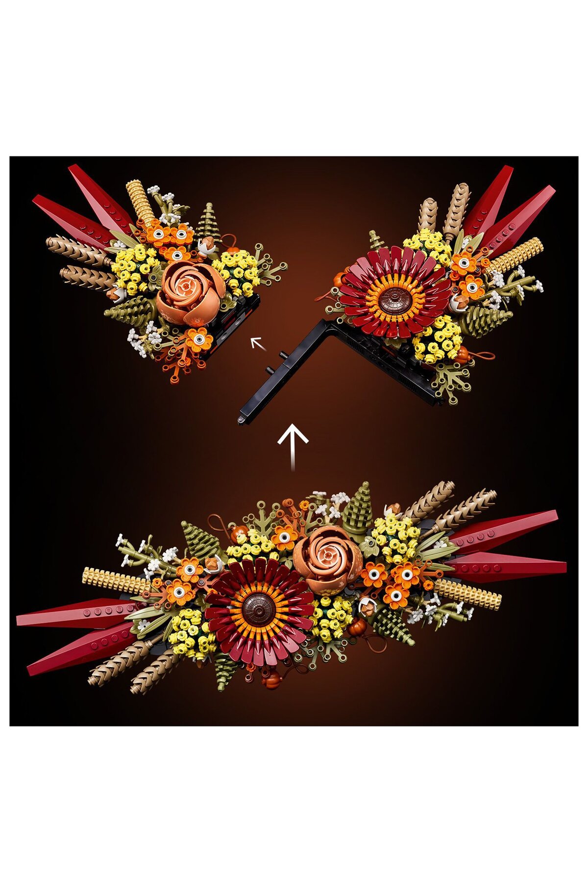 آیکانز گل خشک مرکز تزئین 10314 کیت ساخت 812 قطعه