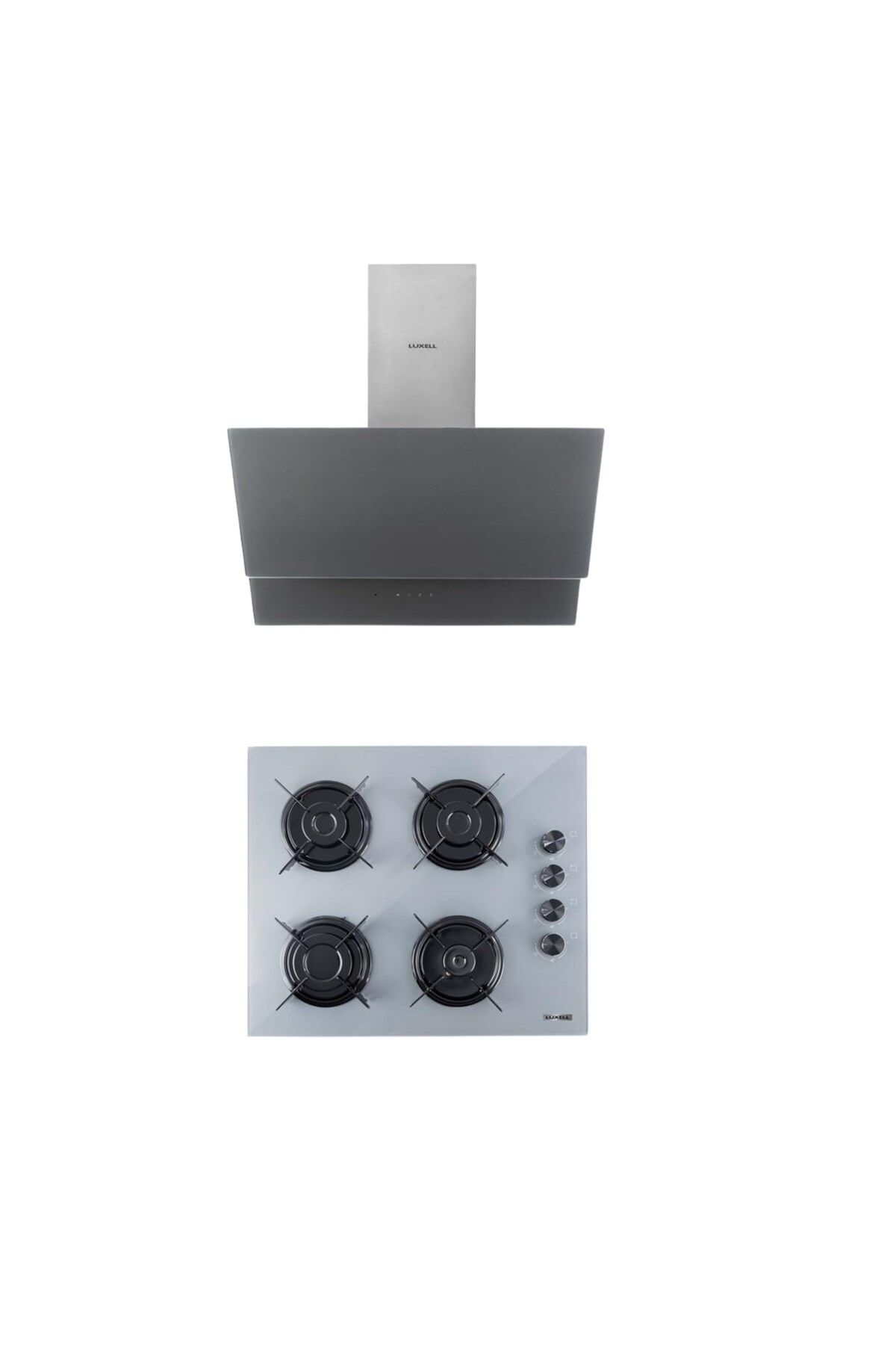 Luxell 2 Lİ GRİ CAM SET (DAVLUMBAZ-OCAK)