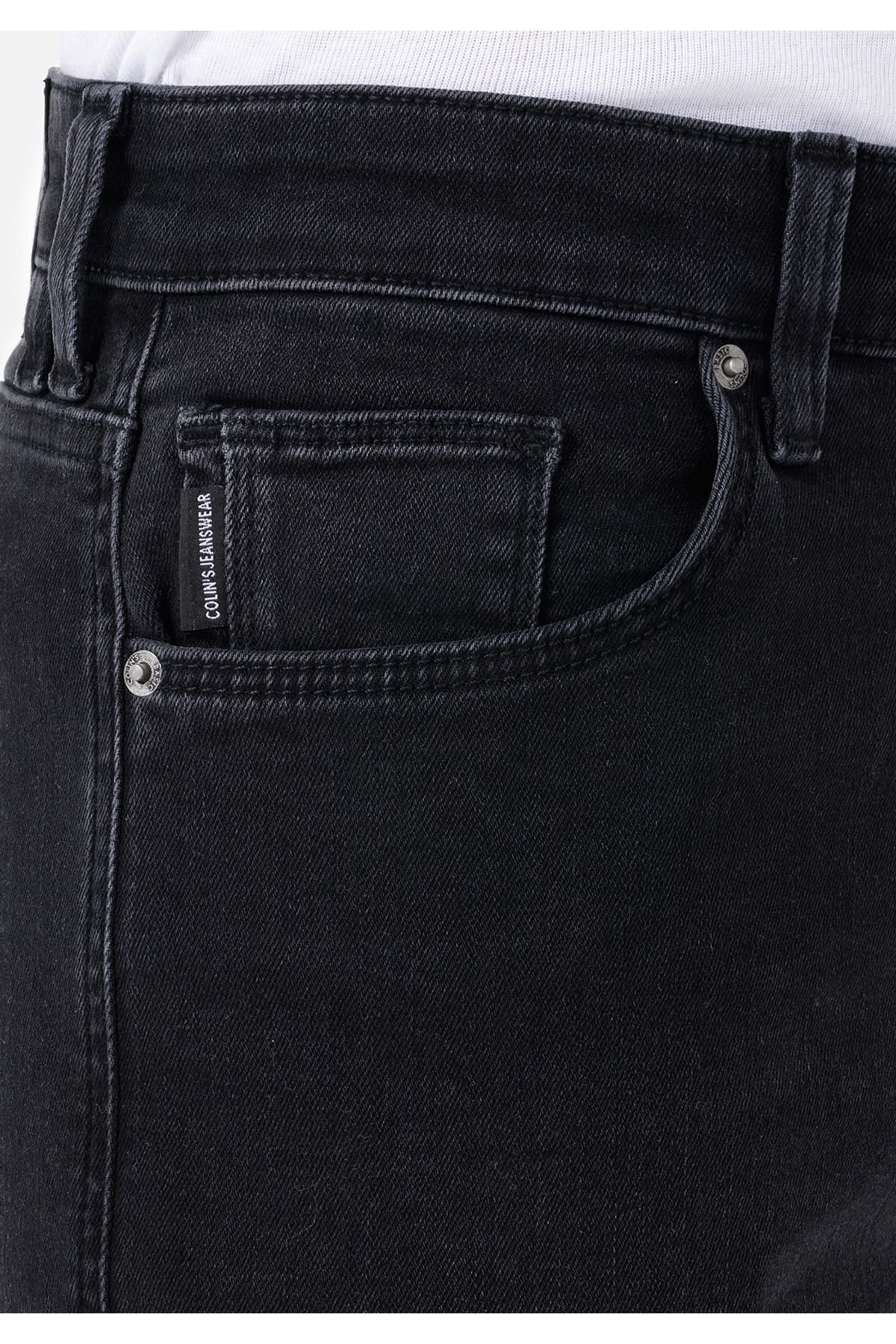Colin's-Pantaloni slim din denim pentru bărbați, cu talie joasă, cu picioare înguste 5