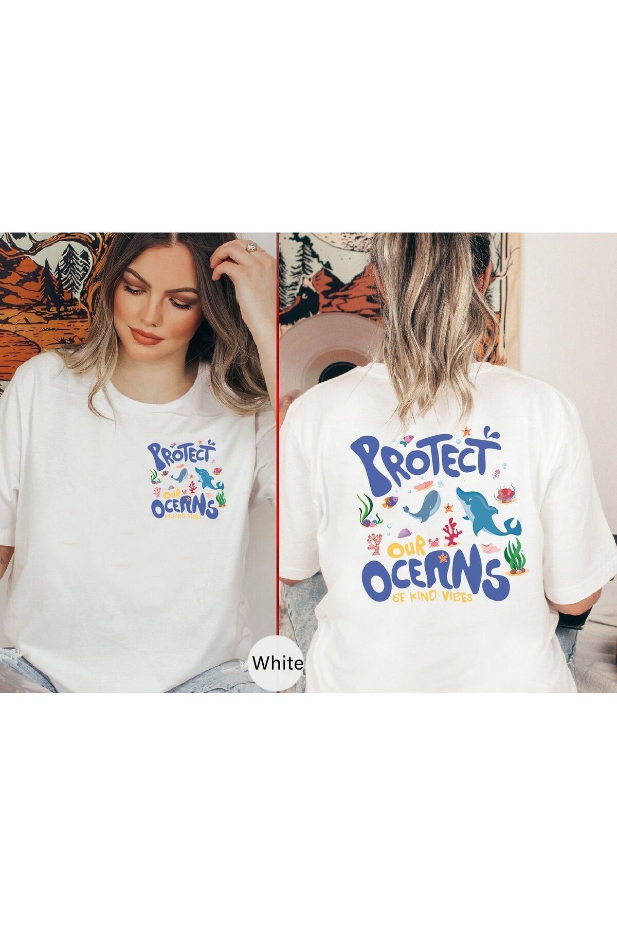 RENK RENK OUTLET YL103 BE KIND VIBES OCEANS