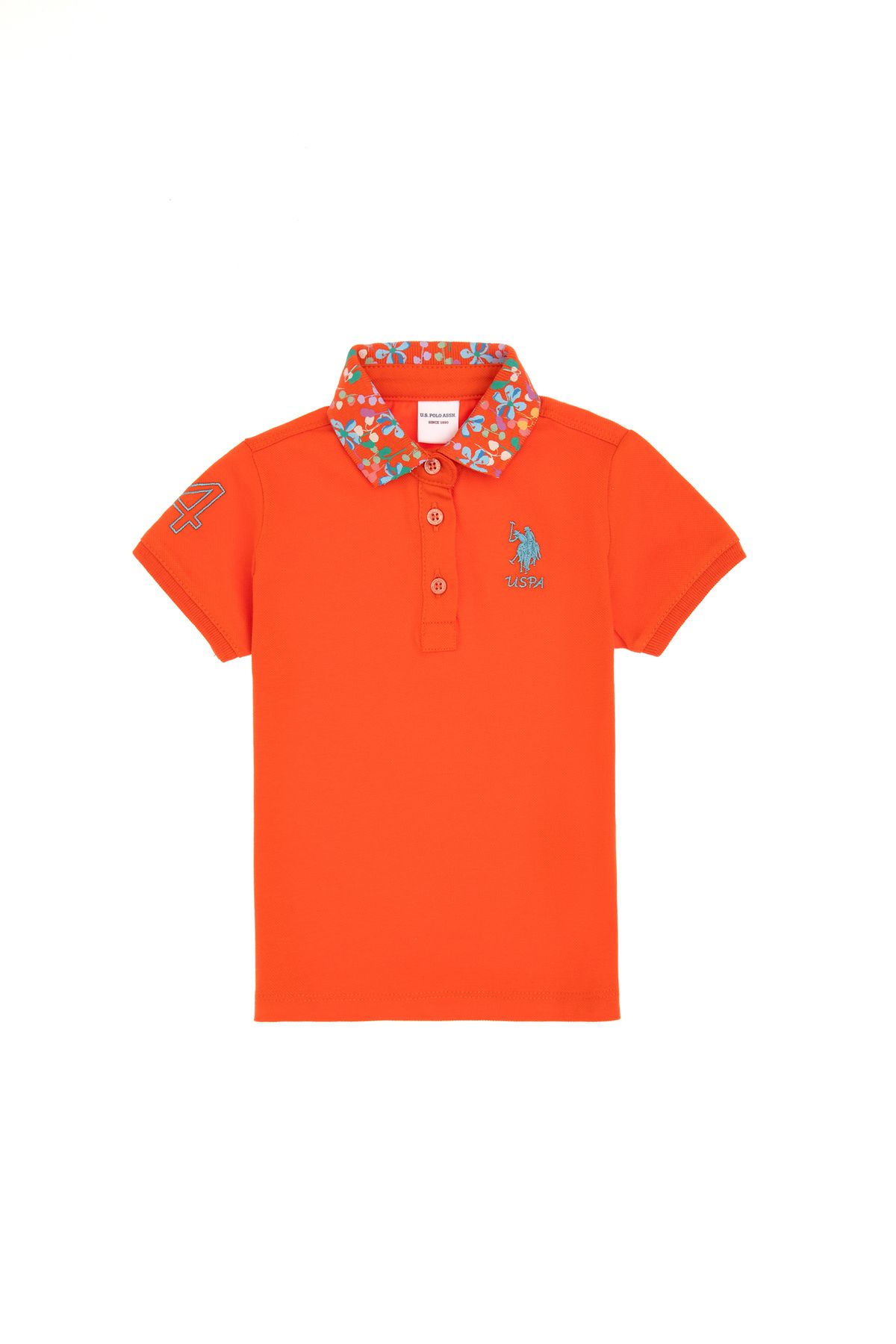 U.S. Polo Assn. Kız Çocuk Nar Çiçeği Basic Tişört 50306344-VR039