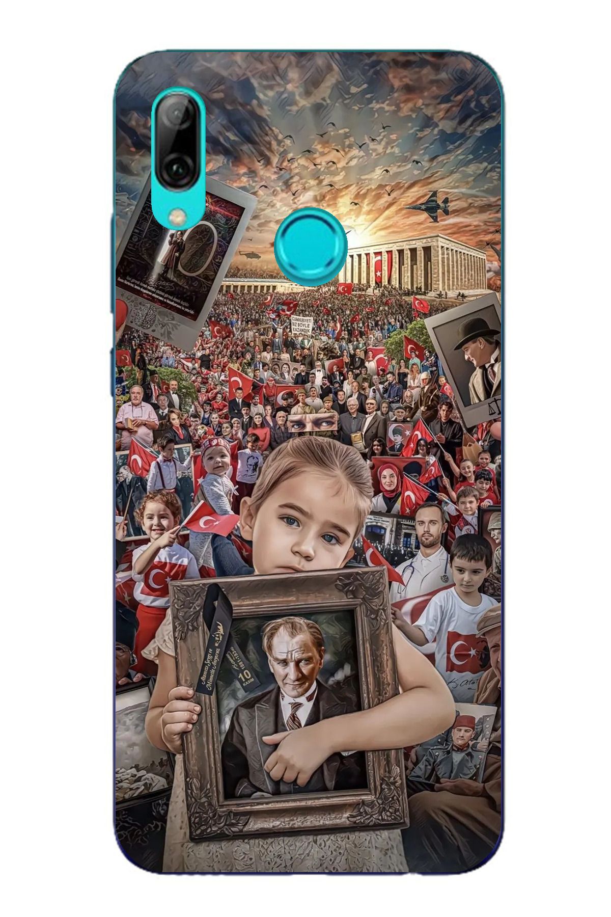 TechTree Huawei P Smart 2019 Uyumlu Atatürk Anıtkabir Şeffaf Silikon Kılıf