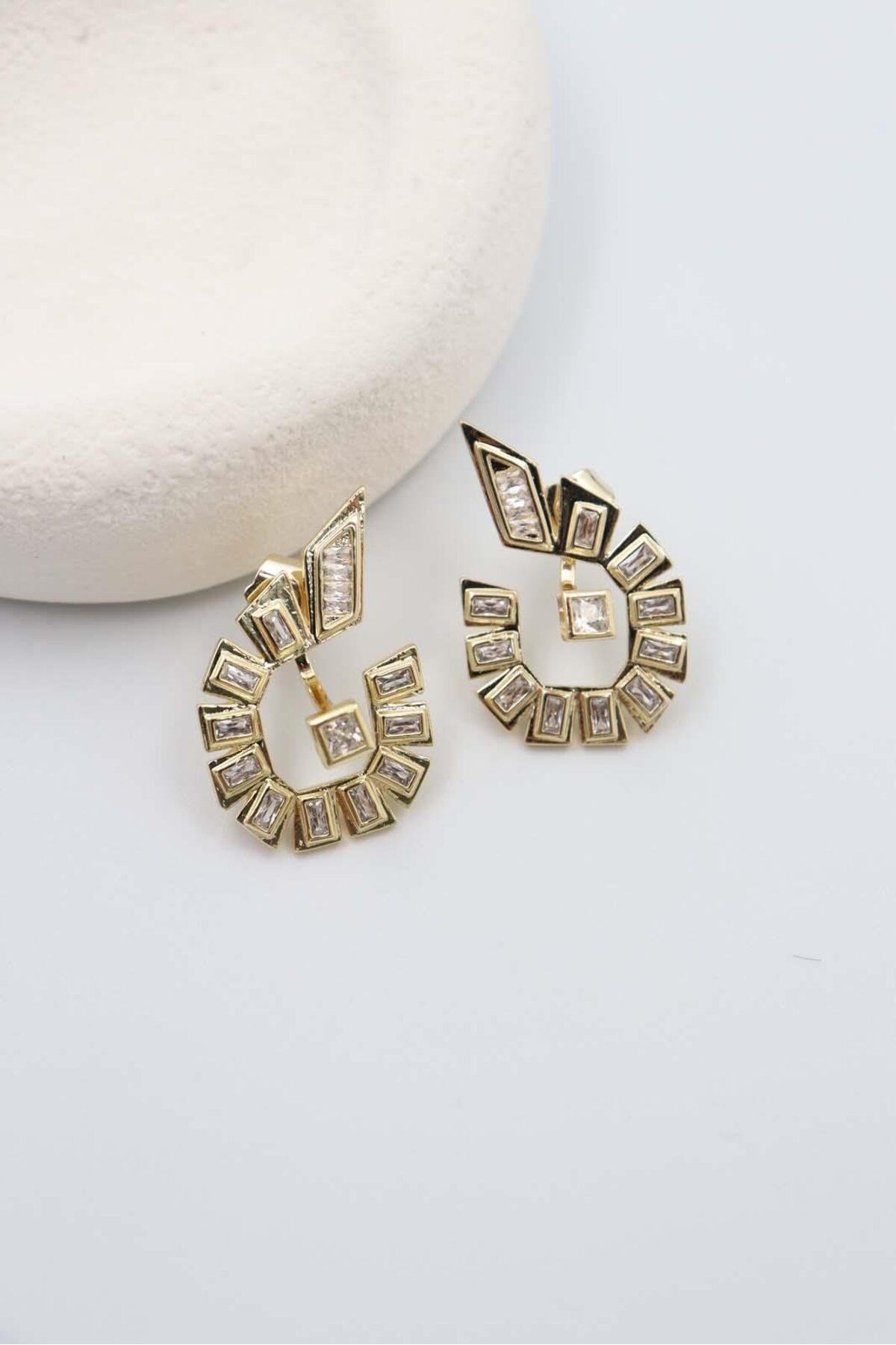 BY CANSU ACCESSORİES Donya Gold Küpe[14K]