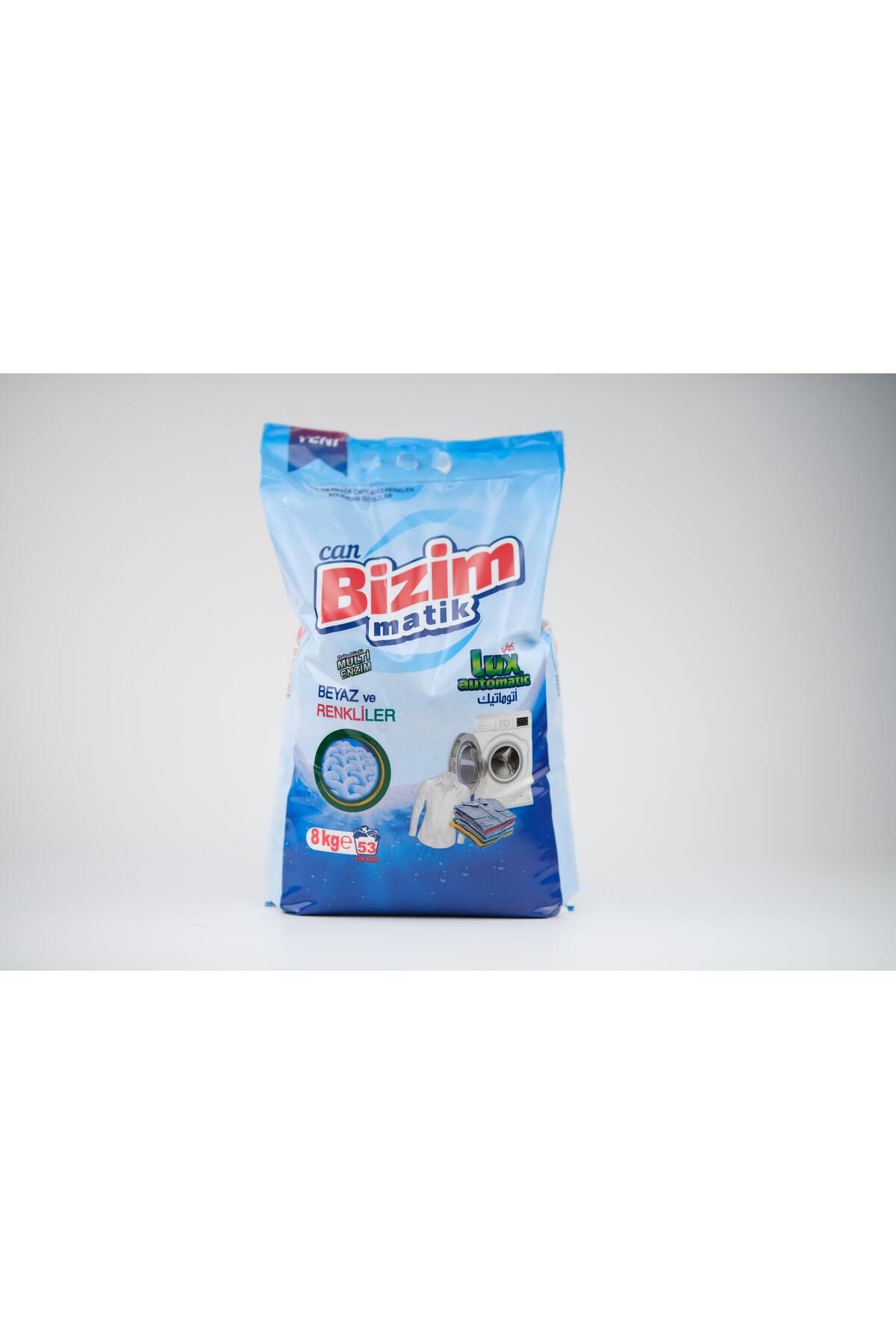 güzelşehir züccaciye evinizin ihtiyaç merkezi CAN BİZİM MATİK TOZ DETERJAN 8 KG RENKLİLER VE BEYAZLAR