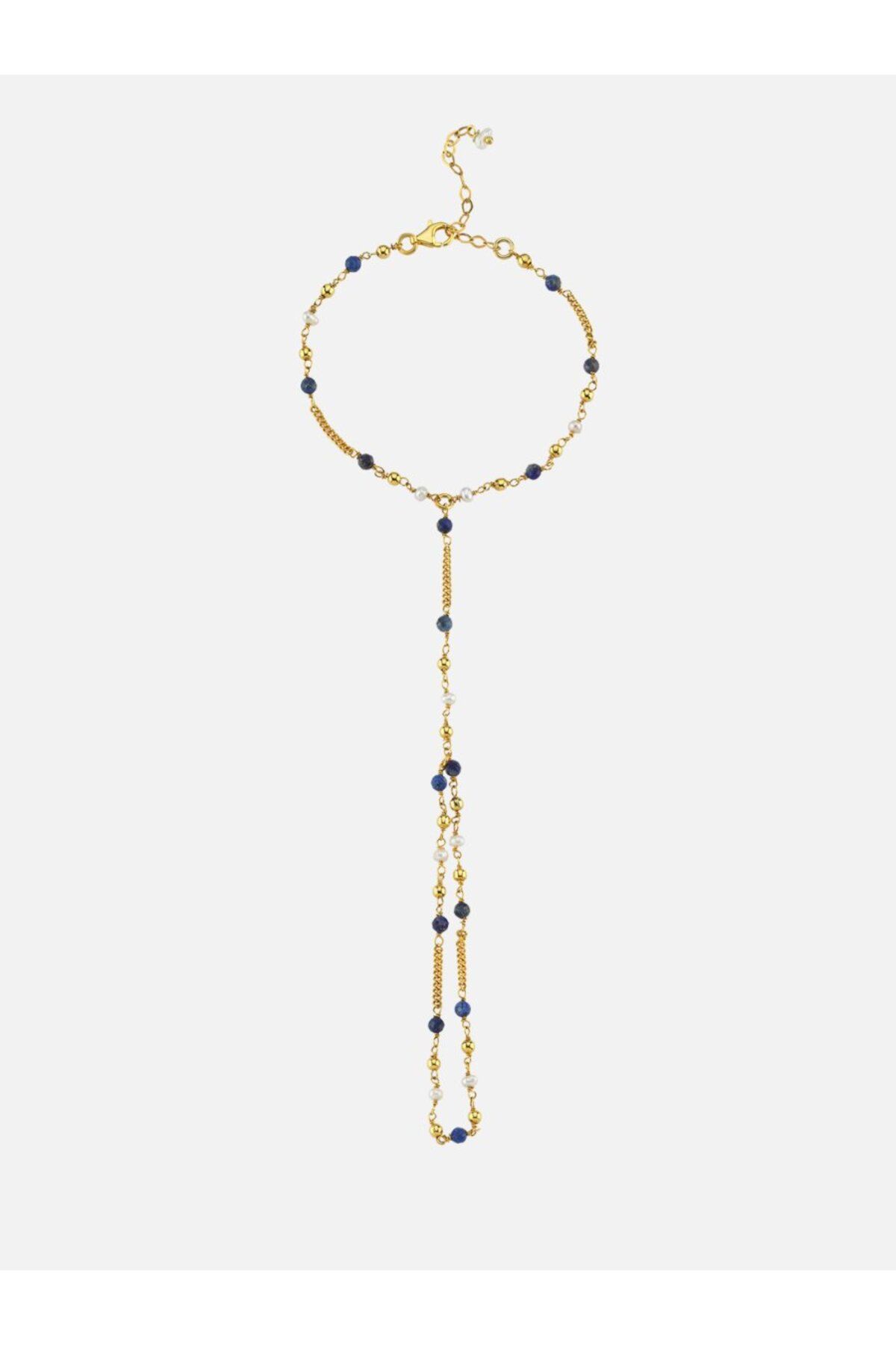 LİNYA JEWELLERY Mavi Lapis Taşlı Şahmeran Bileklik