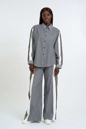 HANIQA Kadın Yırtmaç Detaylı Alt Üst Takım