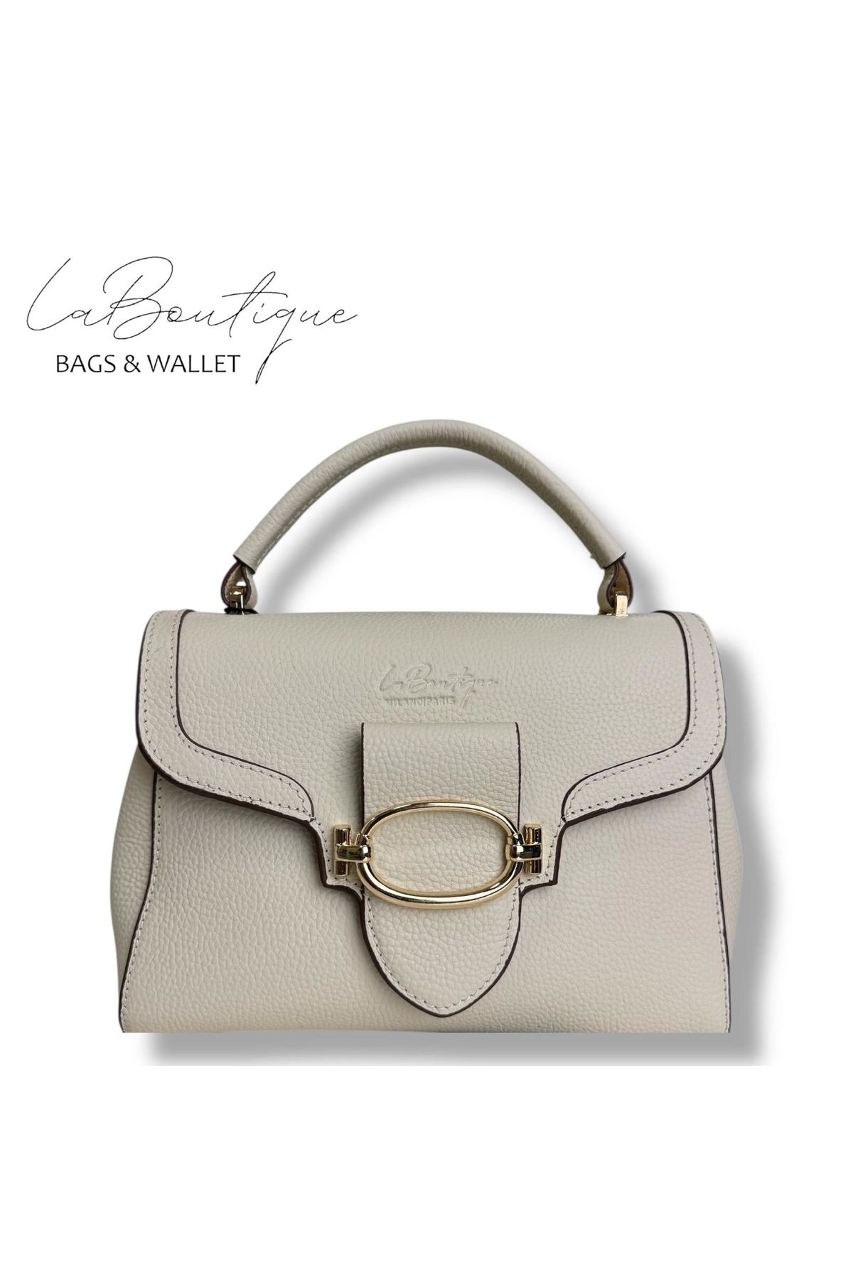 LA BOUTIQUE %100 DERİ LB ÇANTA D-2400 KREM