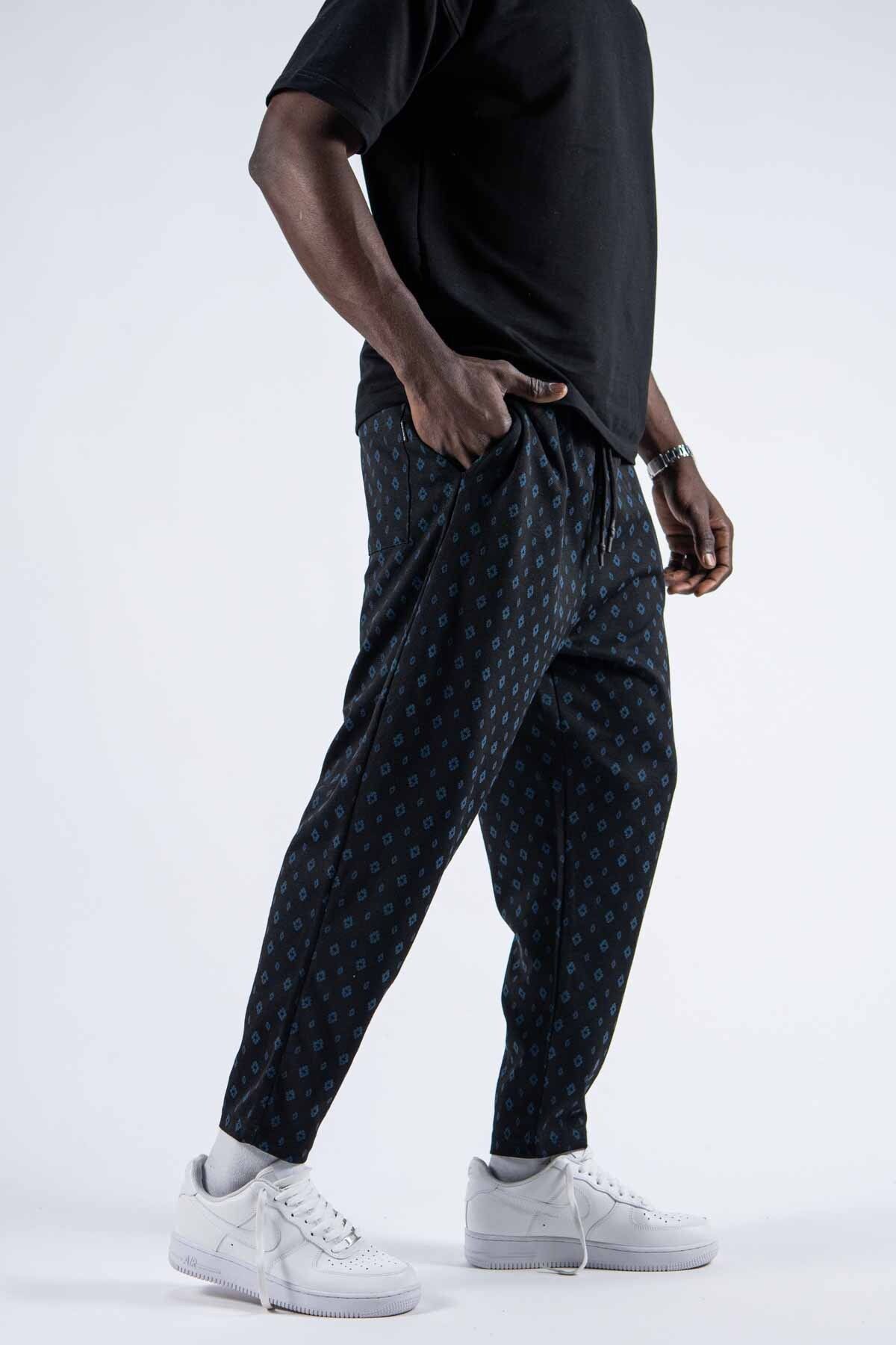 SUPERBLUE Unisex Günlük Dijital Baskılı Baget Pantolon