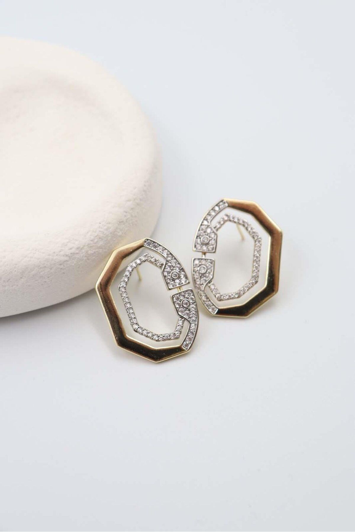 BY CANSU ACCESSORİES Elba Gold Küpe[14K]