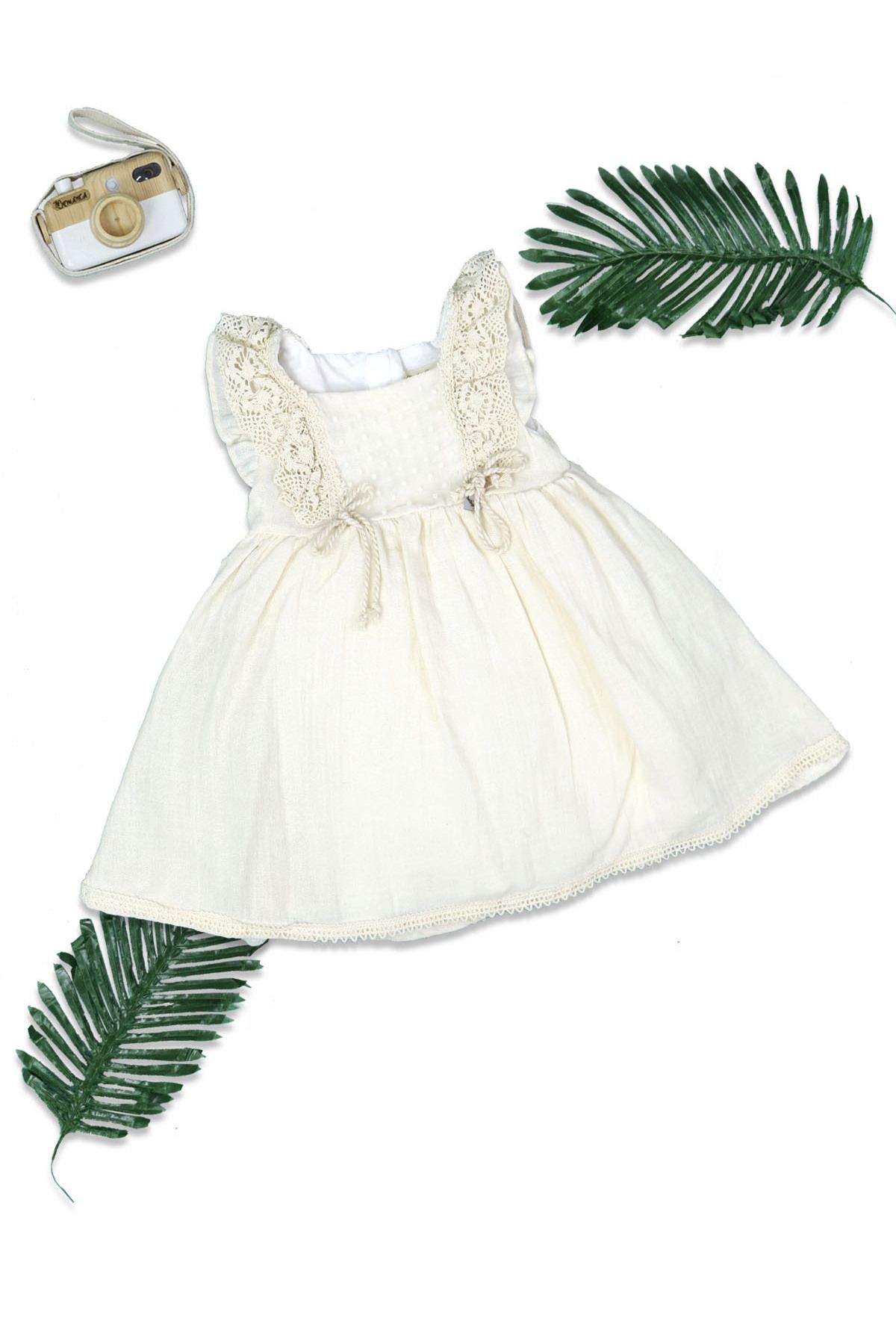 Nehad Bebe KIZ BEBEK KETEN ELBİSE