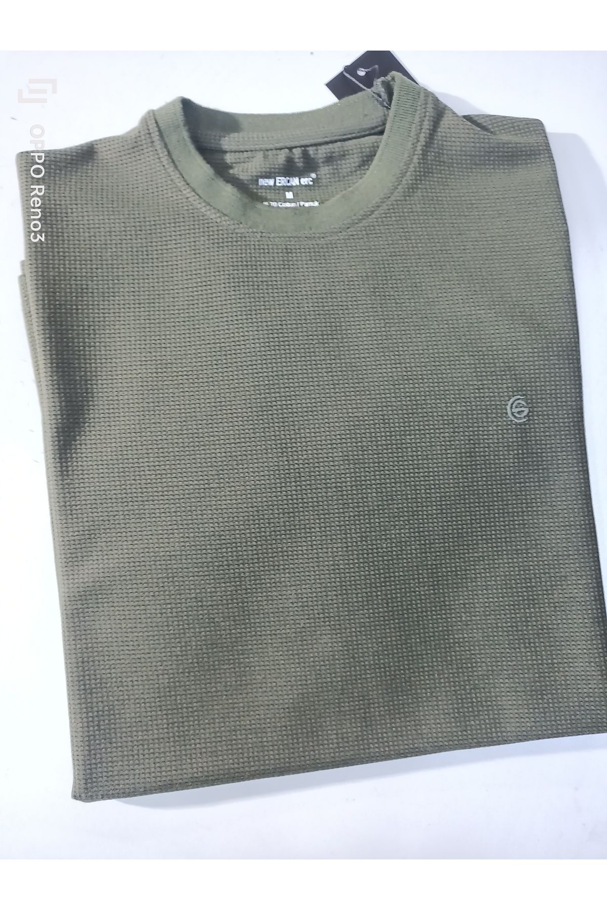 ercan triko sıfır yaka waffle reguler fit t-shirt