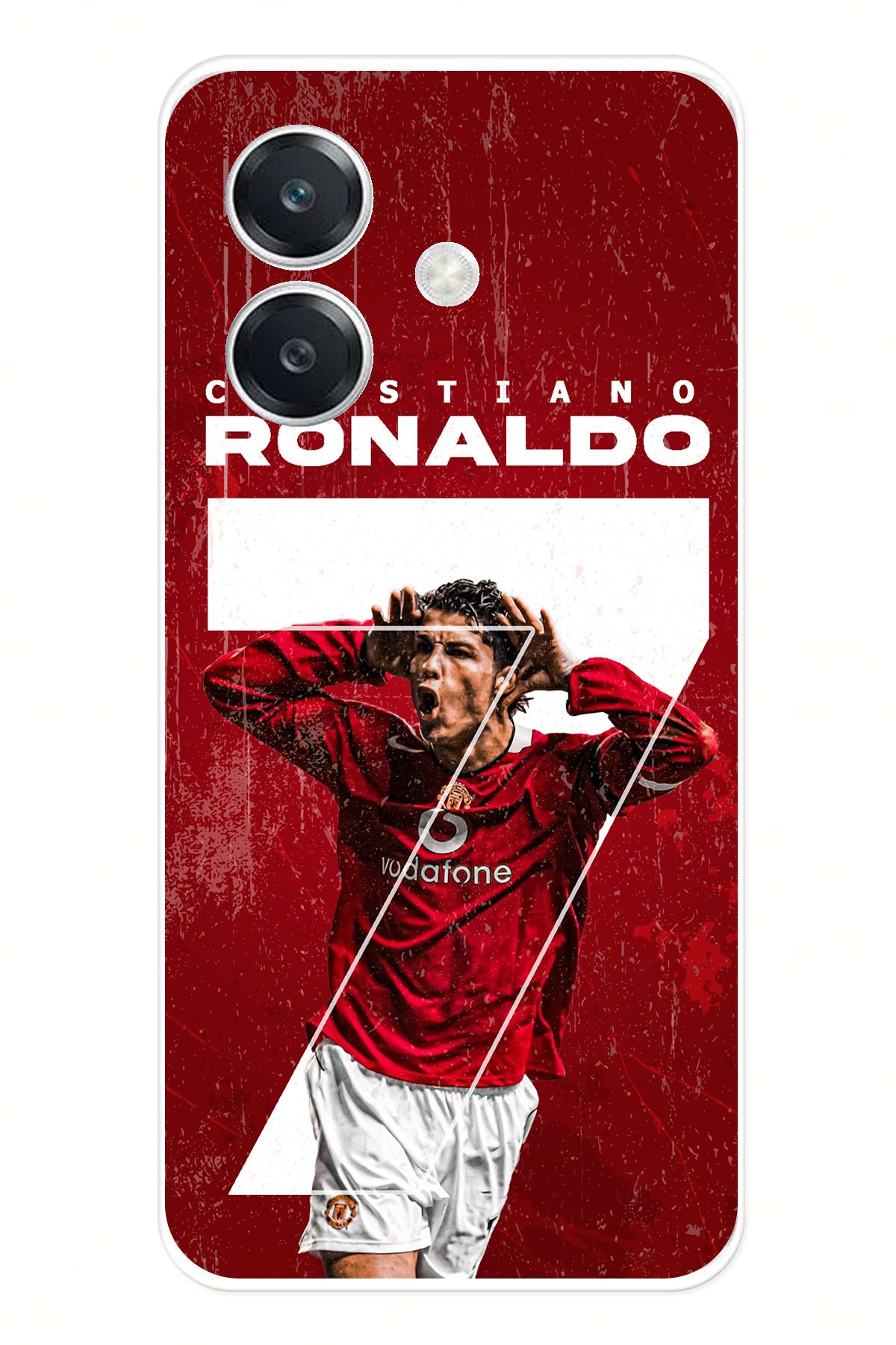 TechTree Oppo A3 Uyumlu Ronaldo 7 Tasarımlı Şeffaf Silikon Kılıf