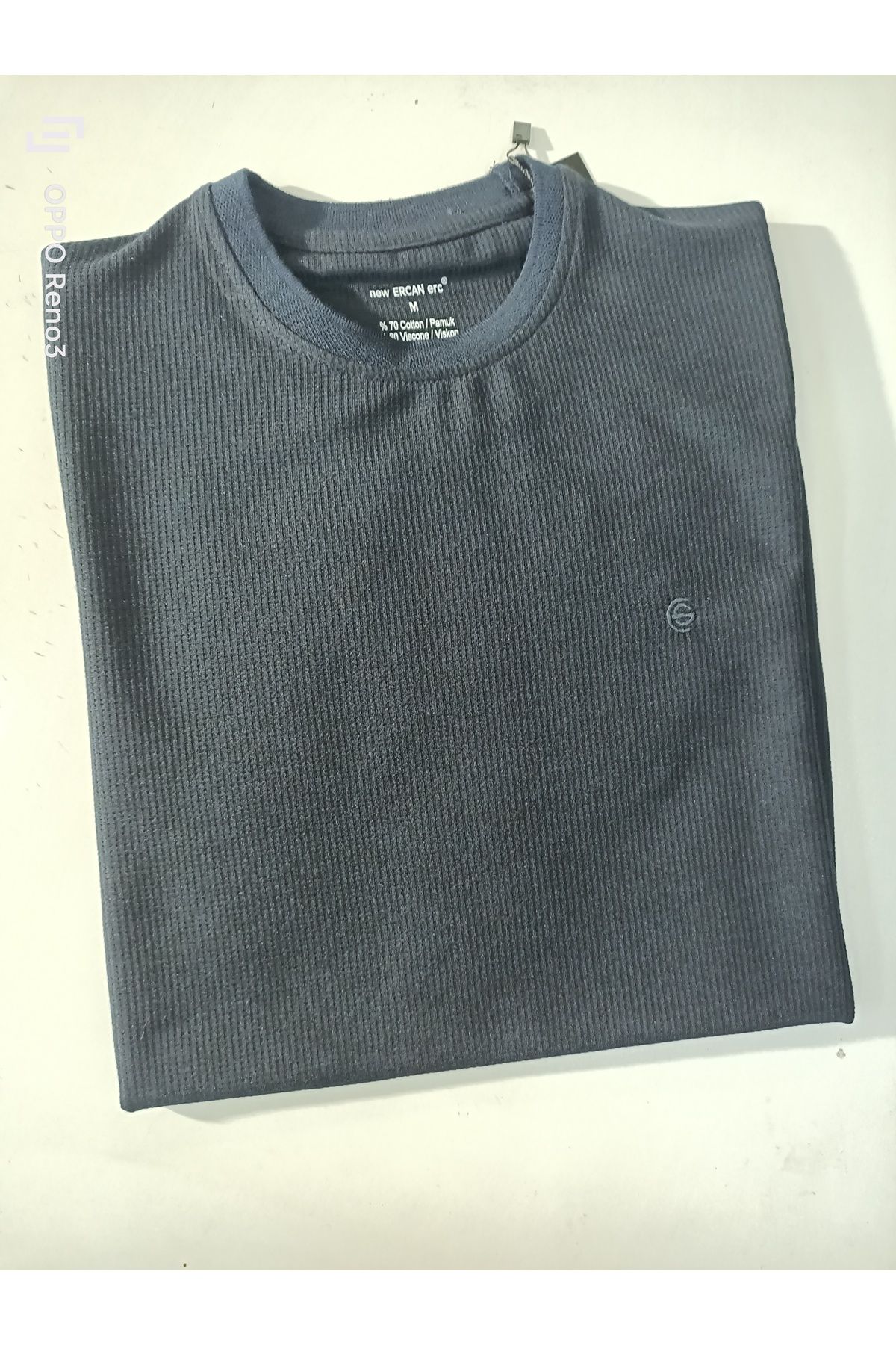 ercan triko sıfır yaka waffle reguler fit t-shirt