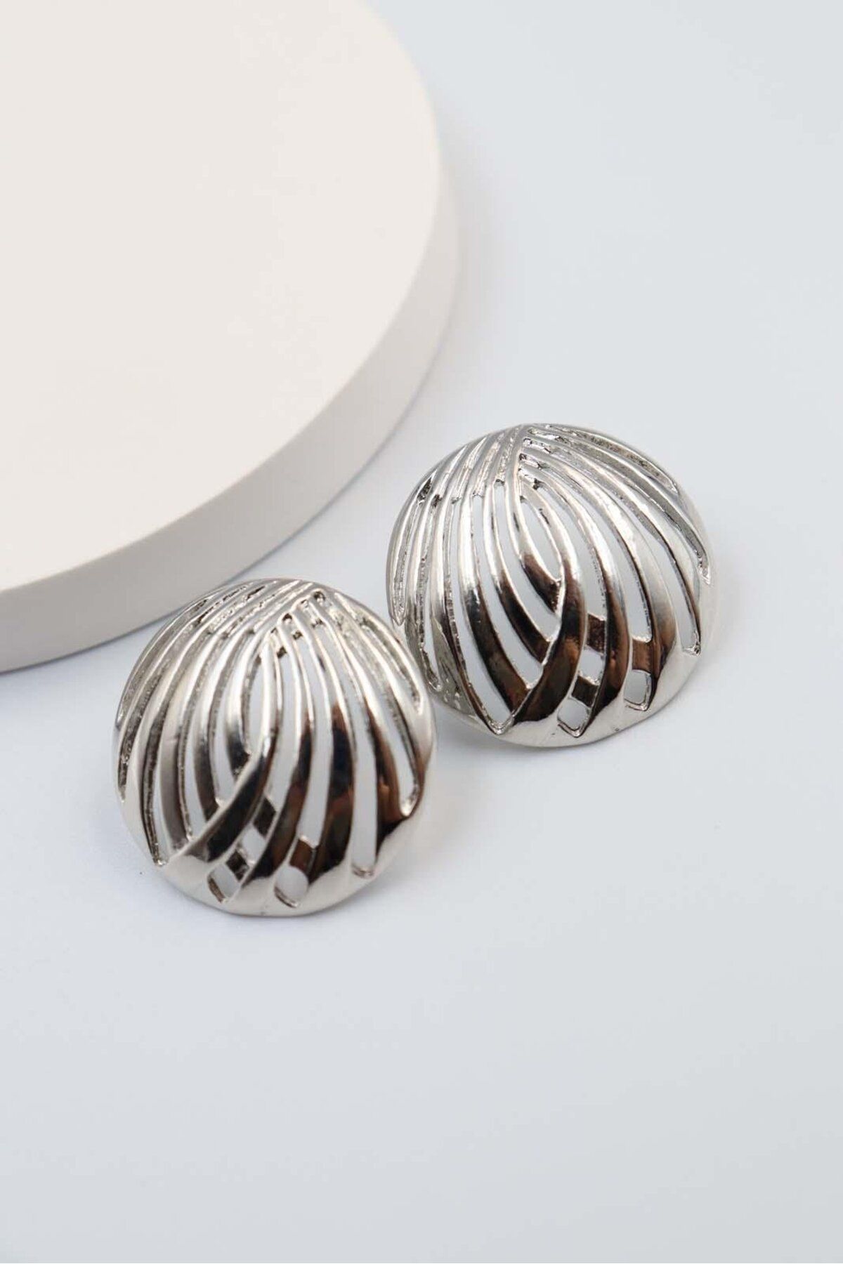 BY CANSU ACCESSORİES Borgo Silver Küpe