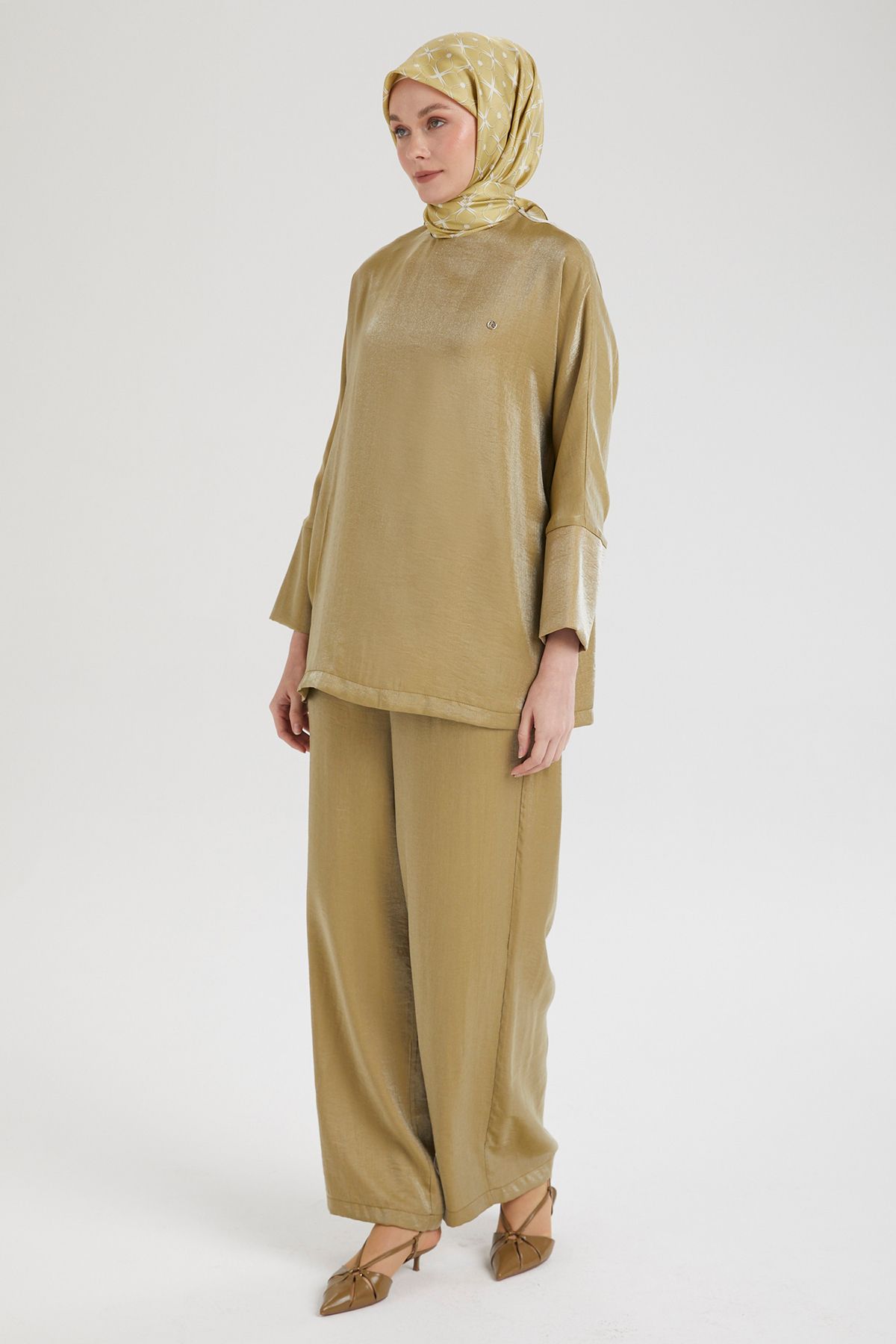 Armine TREND Yeni Sezon Janjan Kumaş Bluz Pantolon İkili Takım 25DSB690 Modaayka