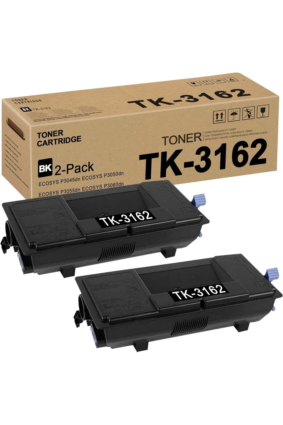 KYOCERA MUADİL TK3160/3161 ECOSYS P3045dn P3050dn P3055dn P3060dn Toner Kit Printer 2 ADET