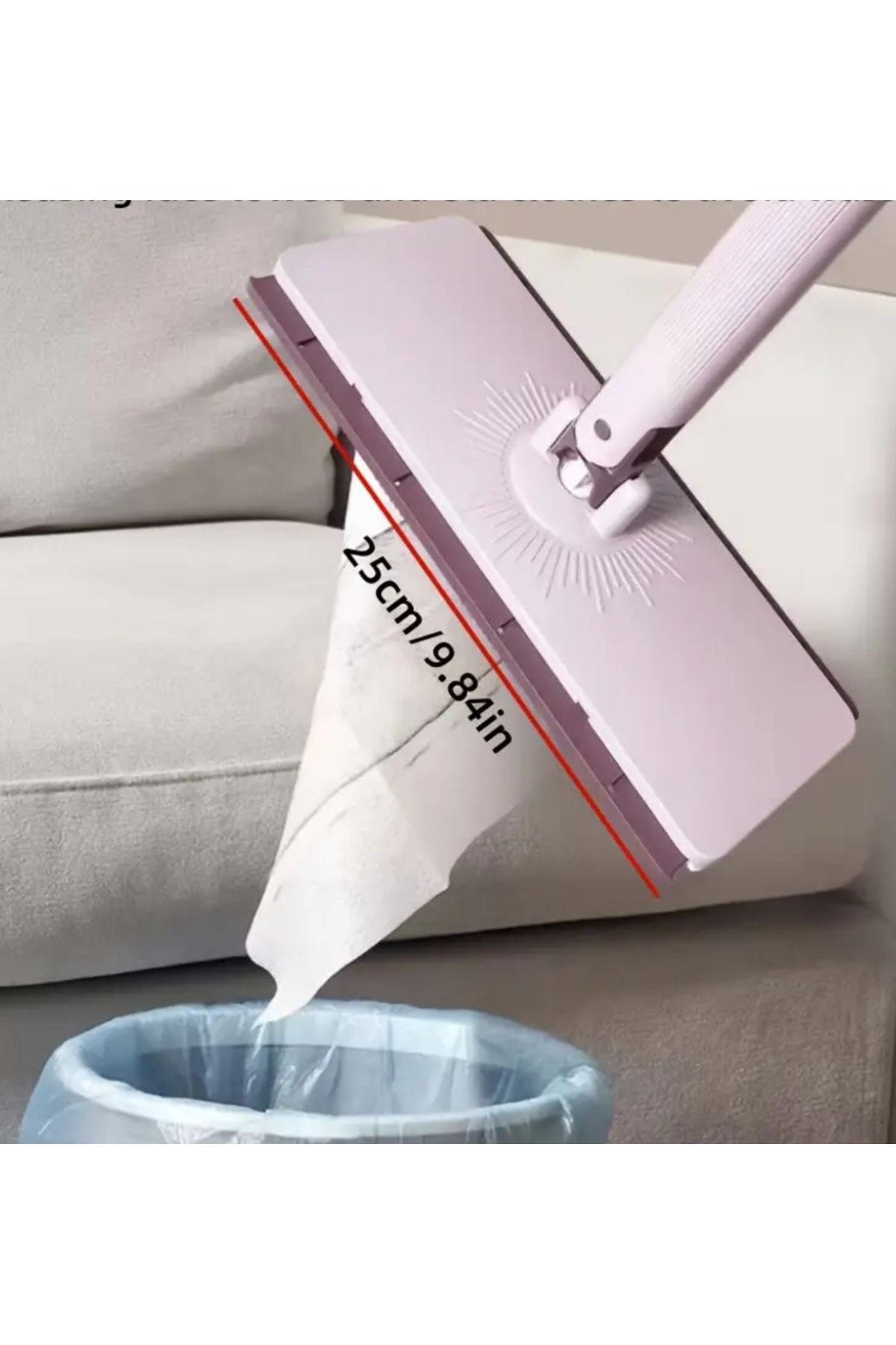 GLRHOME Islak mendillere ve ince bezlere uyumlu klipsli mop