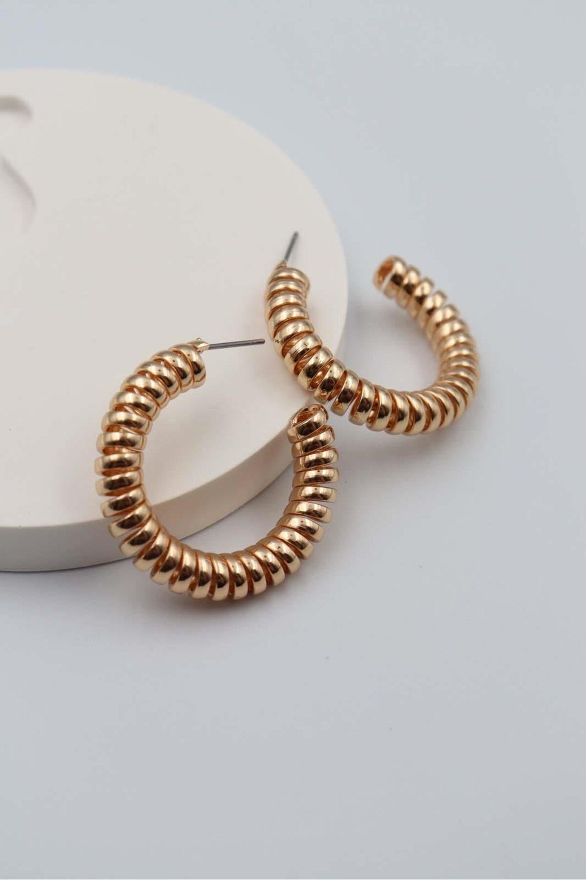 BY CANSU ACCESSORİES Rione Gold Küpe