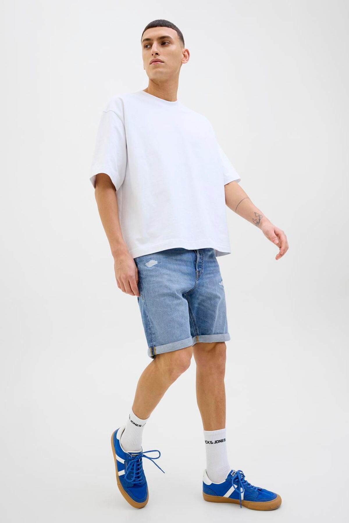 شلوارک مردانه راسته فاق نرمال | جک اند جونز Jack & Jones 12269612 - تصویر 4
