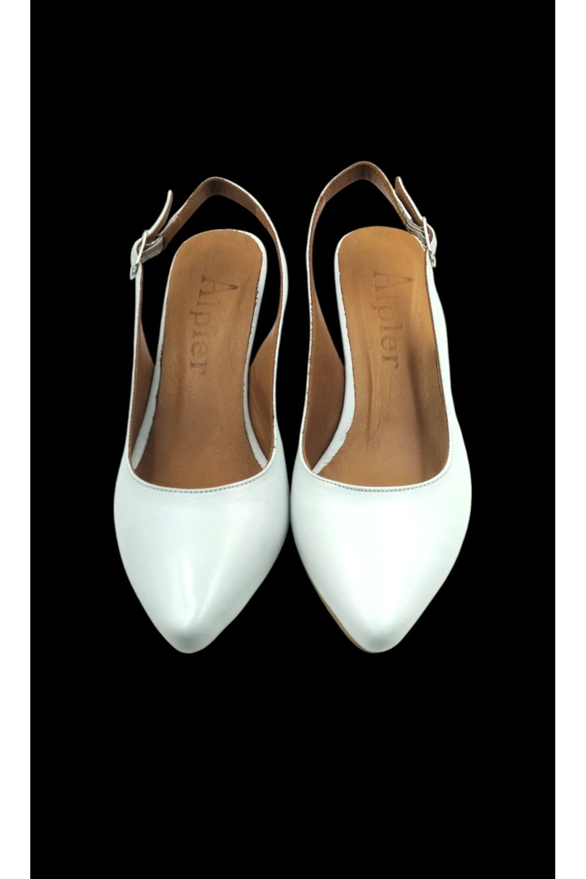 Escarpinshoes KADIN HAKİKİ DERİ ARKA AÇIK TOPUKLU GÜNLÜK VE ŞIK AYAKKABI