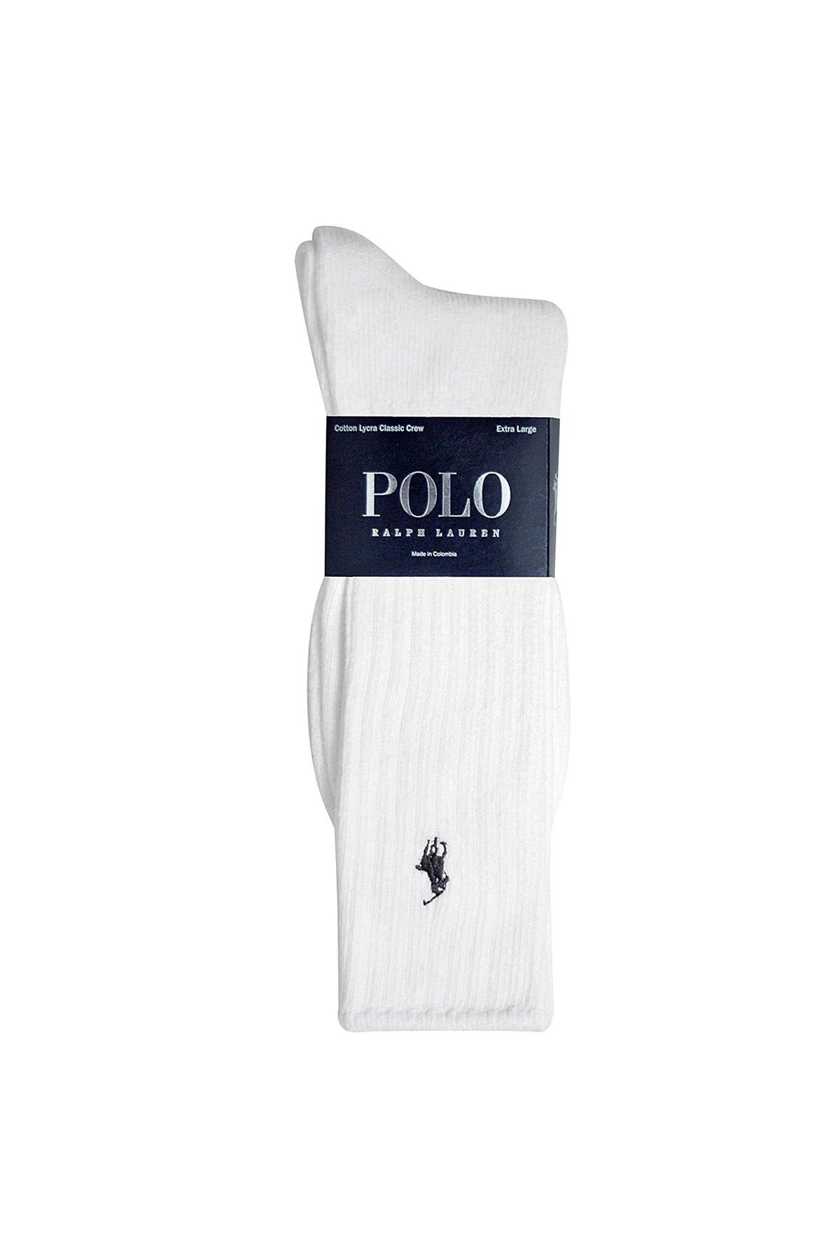 Polo Ralph Lauren-جوارب للجنسين للجنسين 8205xxle-أبيض 1